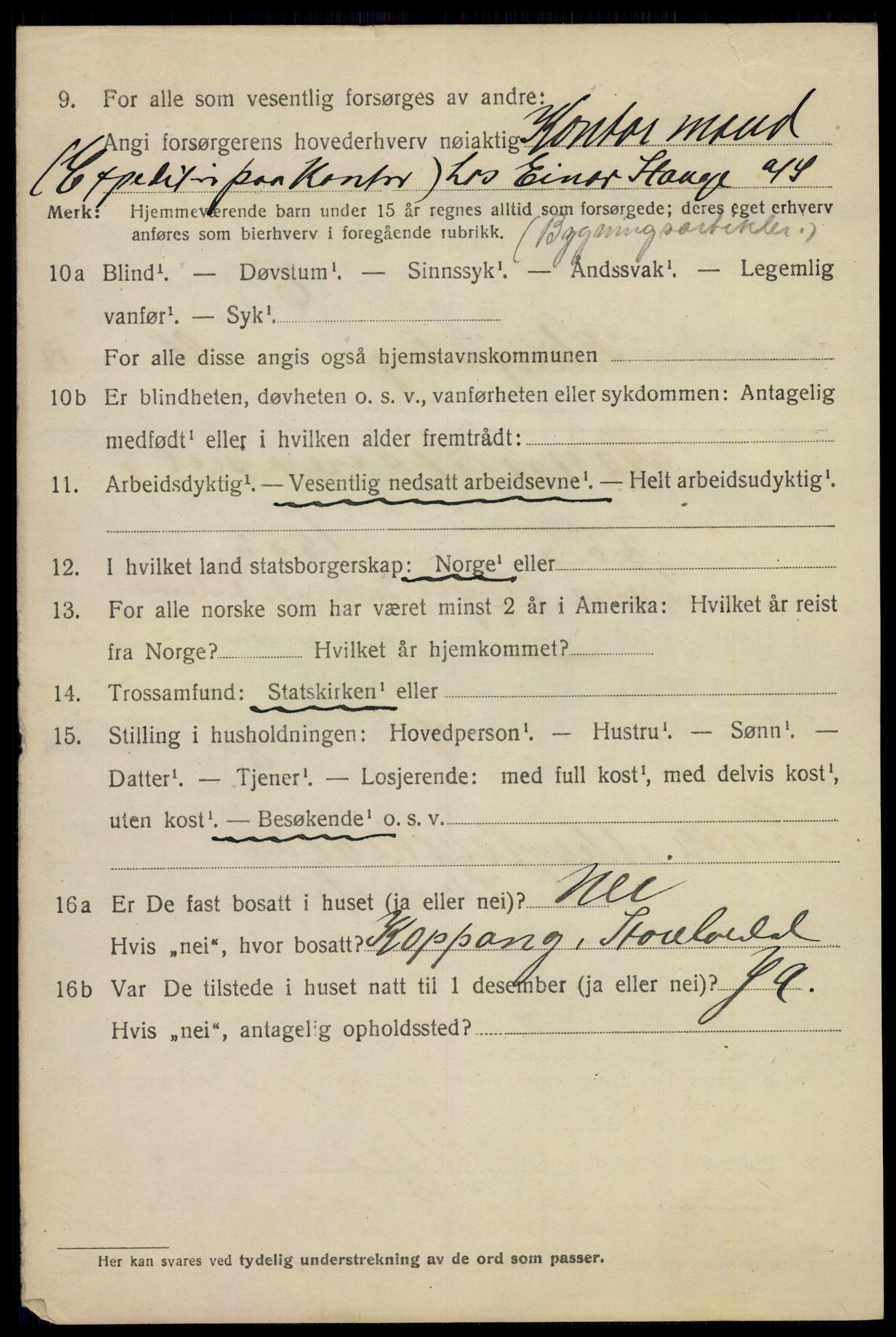 SAO, 1920 census for Kristiania, 1920, p. 344966