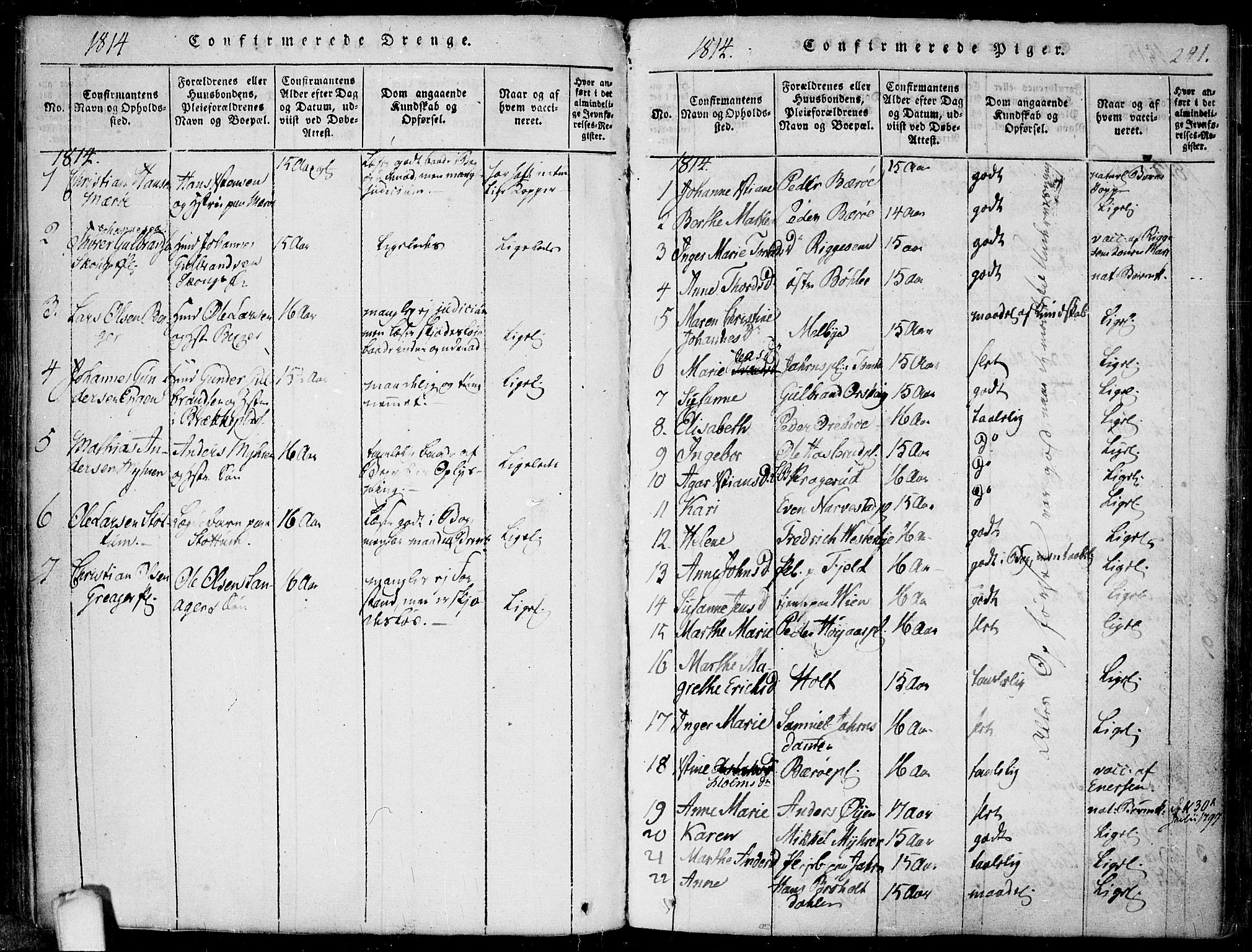 Hobøl prestekontor Kirkebøker, SAO/A-2002/F/Fa/L0002: Parish register (official) no. I 2, 1814-1841, p. 241