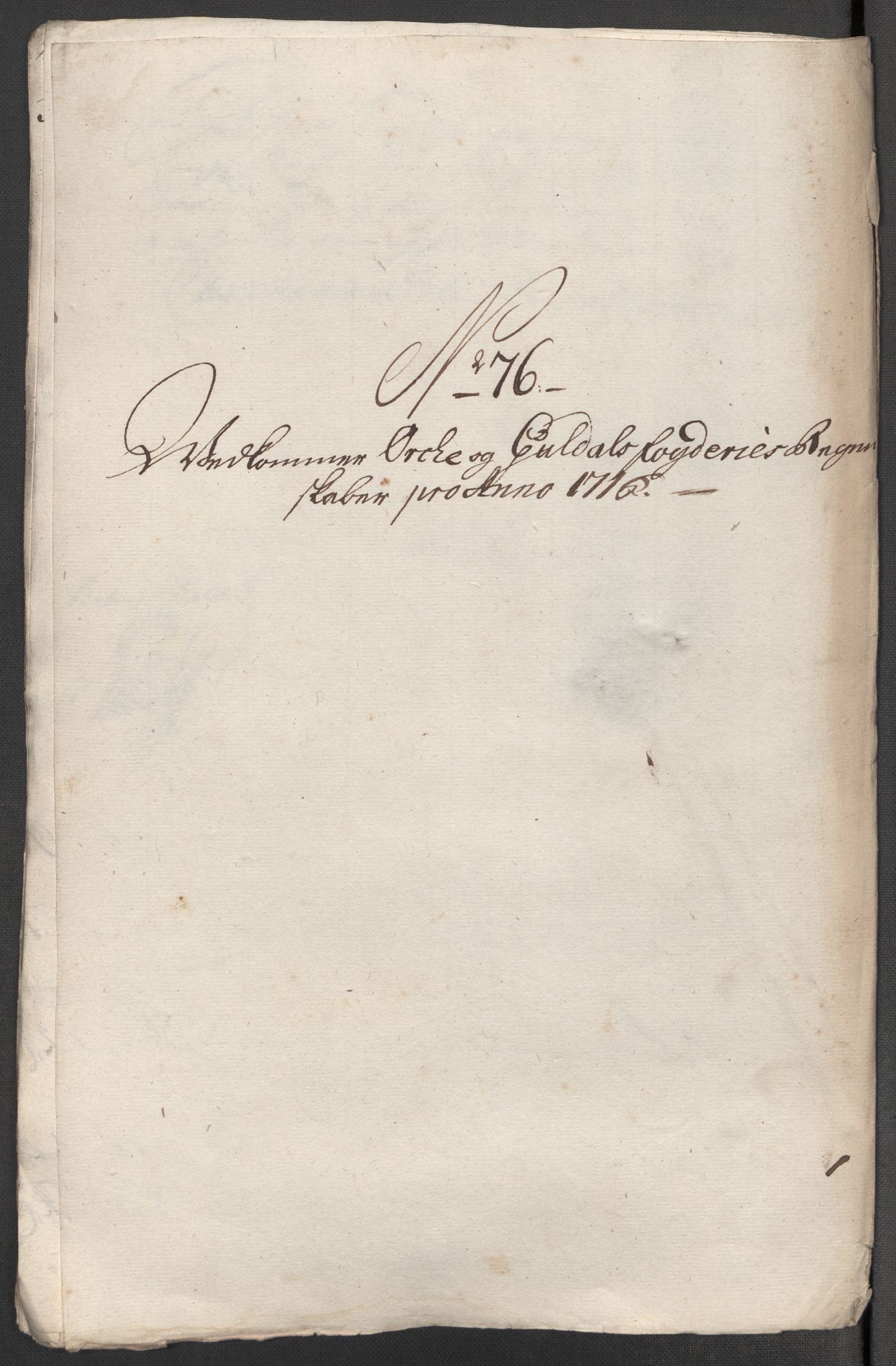 Rentekammeret inntil 1814, Reviderte regnskaper, Fogderegnskap, AV/RA-EA-4092/R60/L3968: Fogderegnskap Orkdal og Gauldal, 1716, p. 191