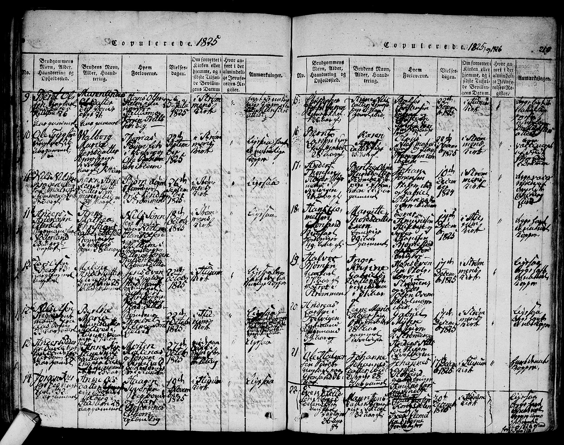 Hurum kirkebøker, SAKO/A-229/F/Fa/L0009: Parish register (official) no. 9, 1816-1826, p. 210