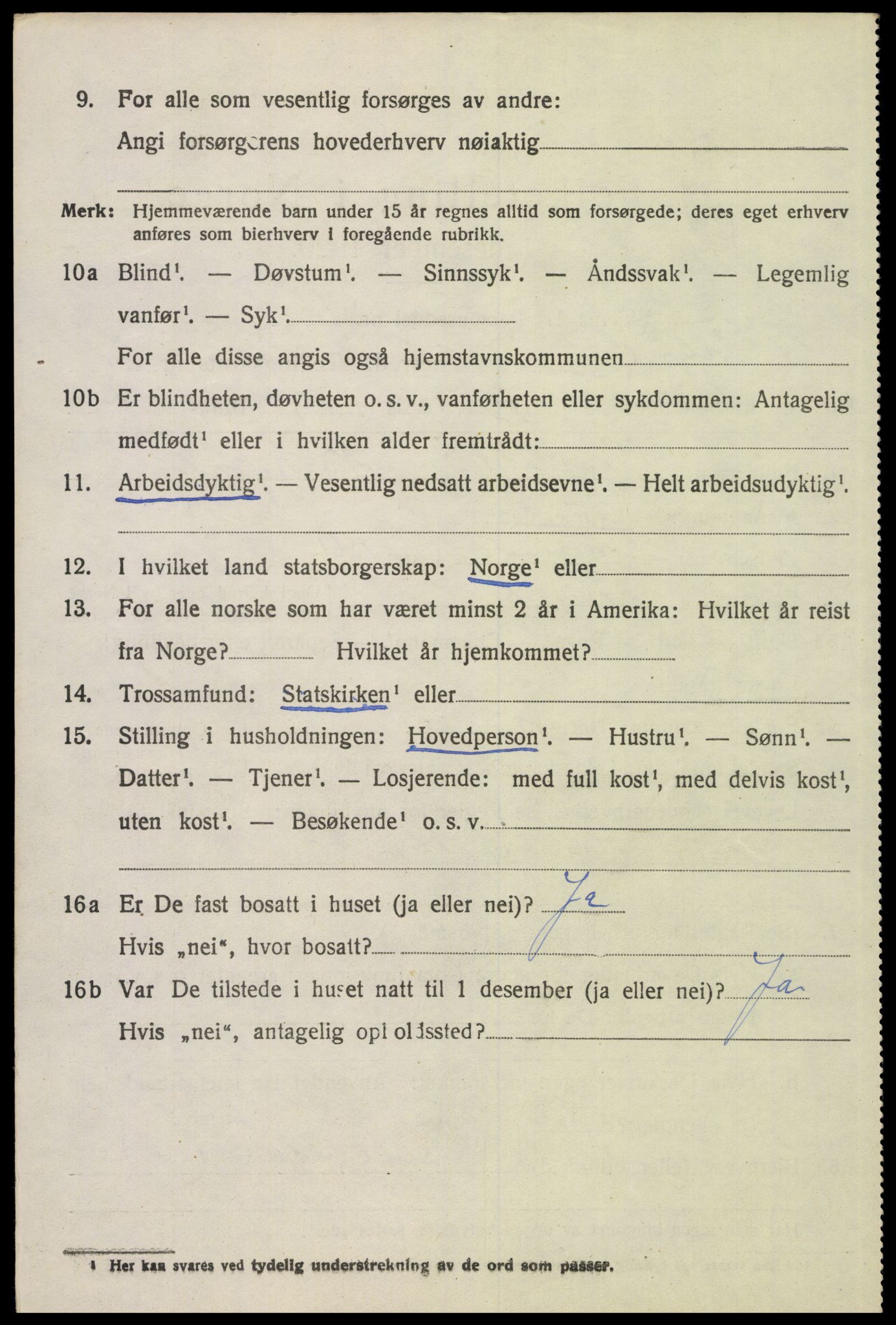 SAH, 1920 census for Trysil, 1920, p. 3154