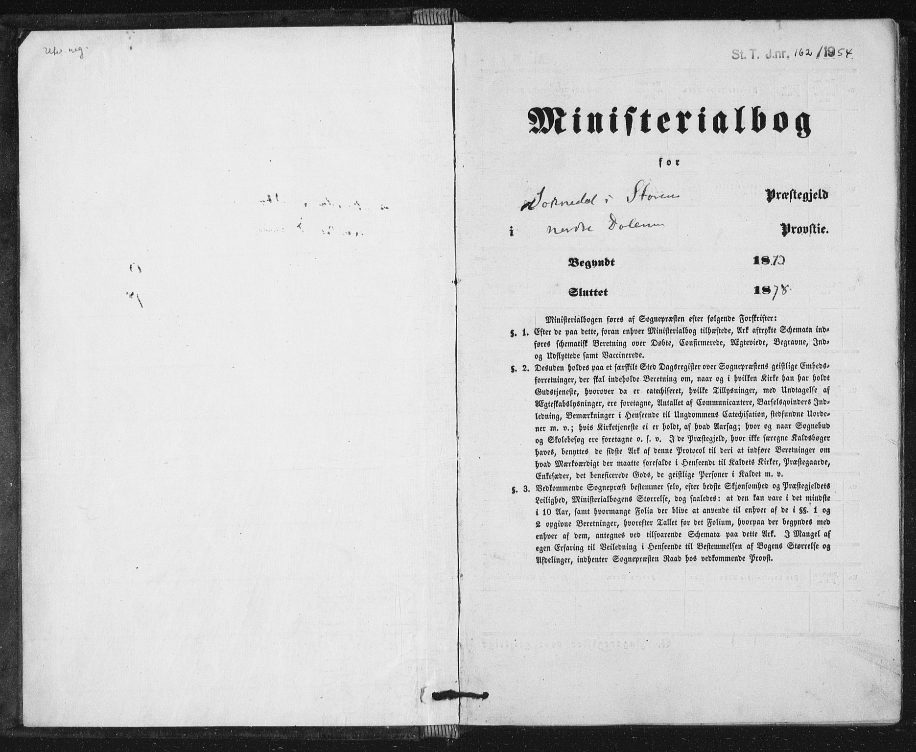 Ministerialprotokoller, klokkerbøker og fødselsregistre - Sør-Trøndelag, SAT/A-1456/689/L1039: Parish register (official) no. 689A04, 1865-1878