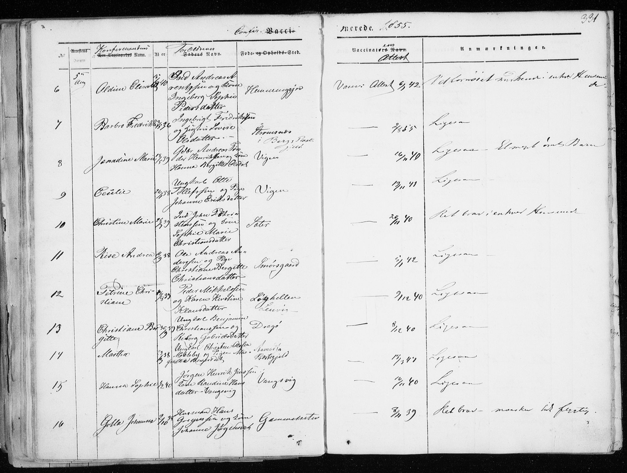 Tranøy sokneprestkontor, AV/SATØ-S-1313/I/Ia/Iaa/L0006kirke: Parish register (official) no. 6, 1844-1855, p. 331