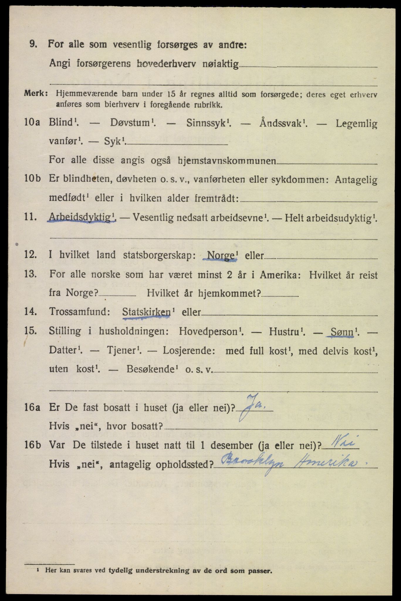 SAK, 1920 census for Spind, 1920, p. 1656
