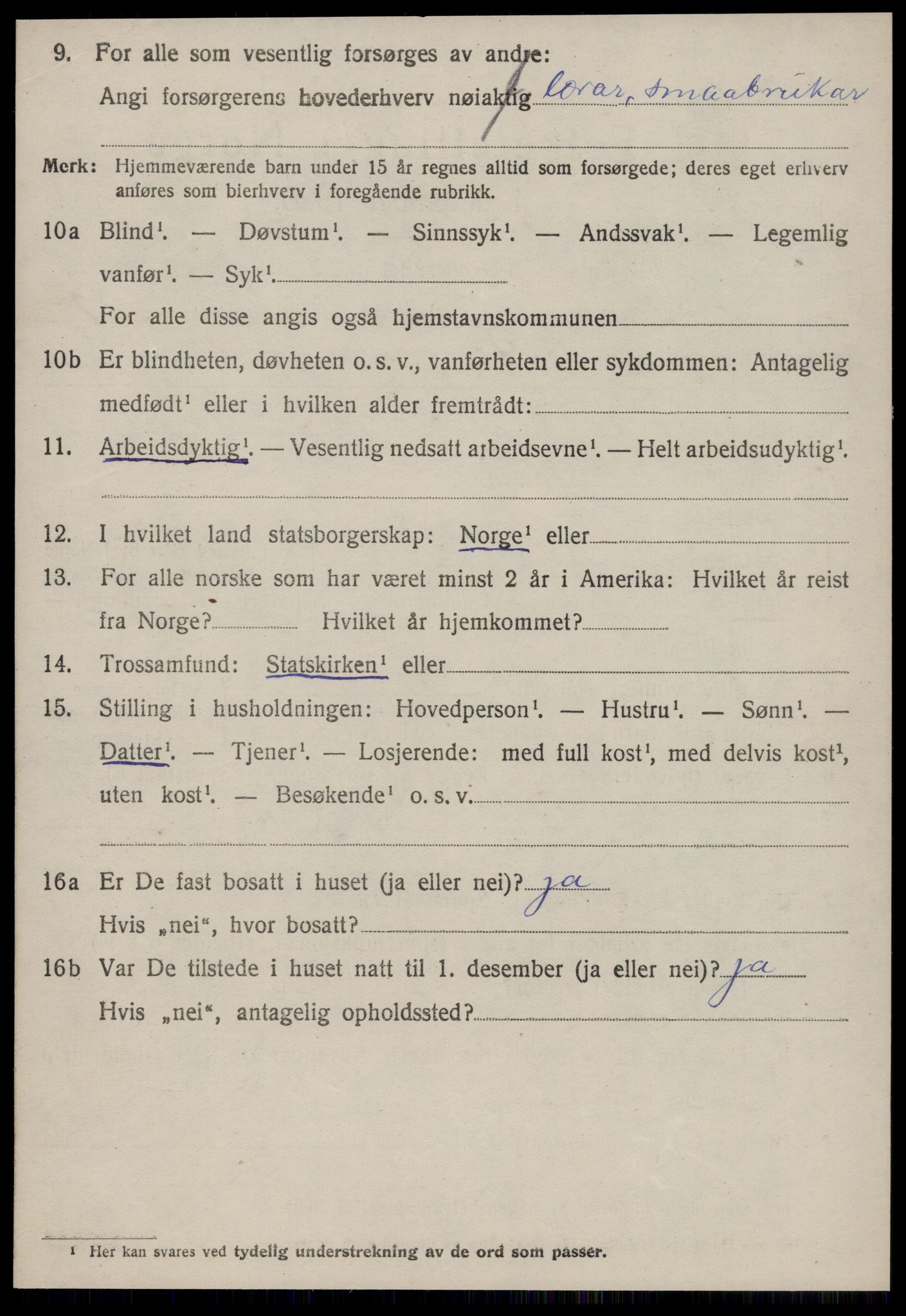 SAT, 1920 census for Haram, 1920, p. 5648