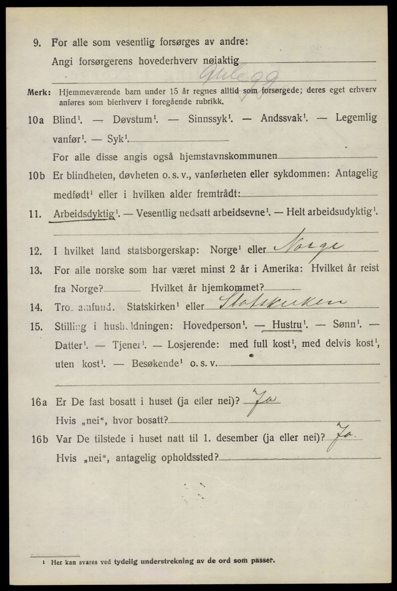 SAO, 1920 census for Askim, 1920, p. 6898