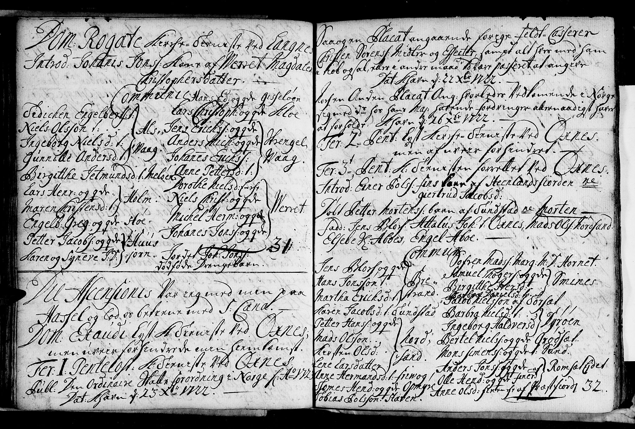 Ministerialprotokoller, klokkerbøker og fødselsregistre - Nordland, AV/SAT-A-1459/893/L1328: Parish register (official) no. 893A01, 1718-1749