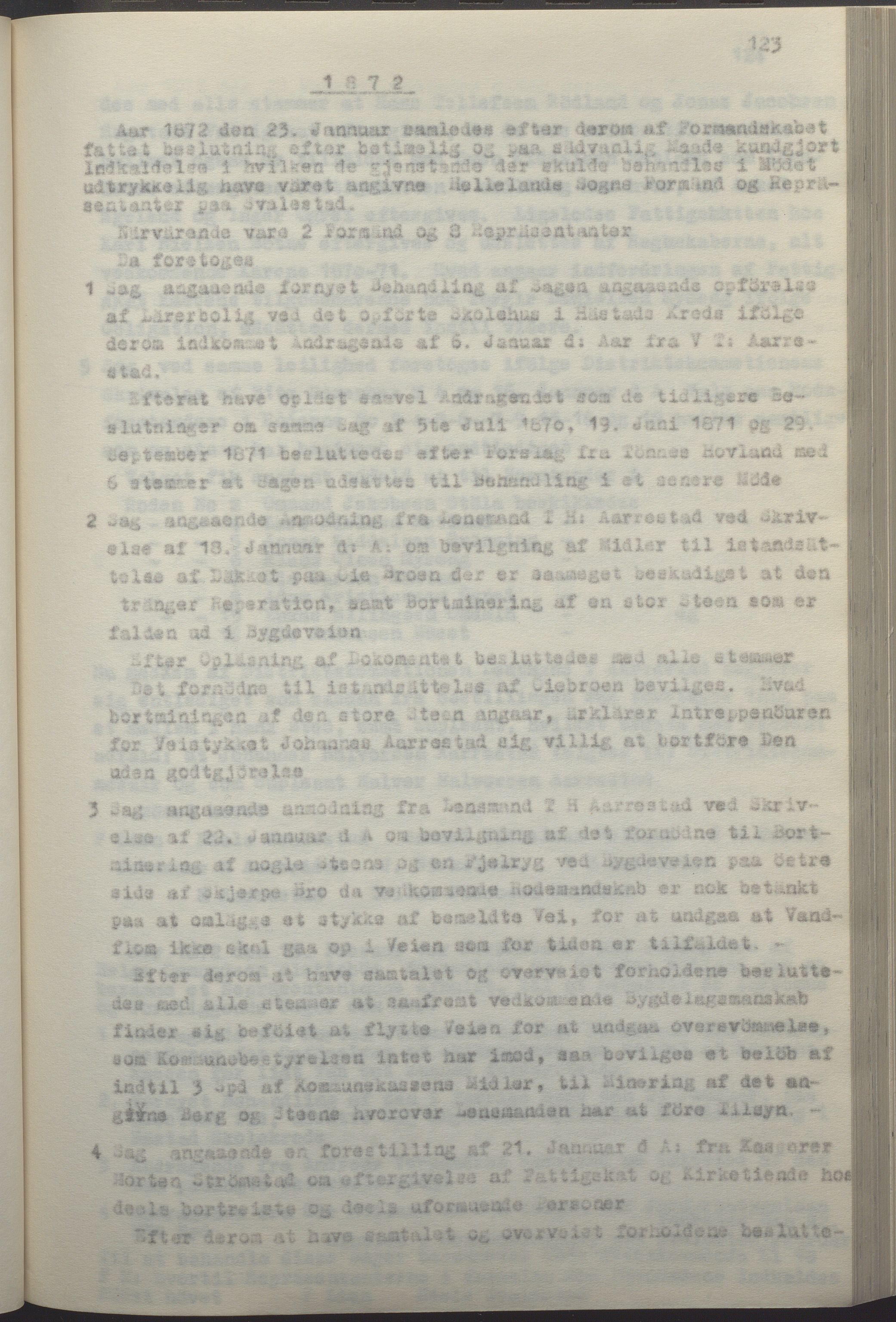 Helleland kommune - Formannskapet, IKAR/K-100479/A/Ab/L0002: Avskrift av møtebok, 1866-1887, p. 123