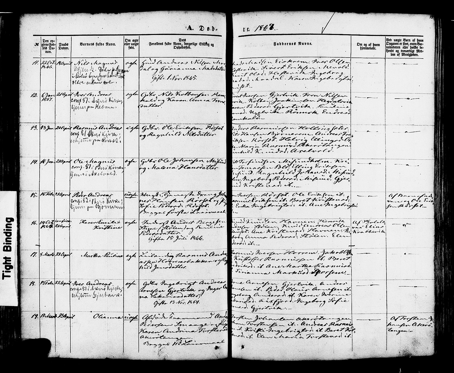 Ministerialprotokoller, klokkerbøker og fødselsregistre - Møre og Romsdal, AV/SAT-A-1454/560/L0719: Parish register (official) no. 560A03, 1845-1872, p. 85