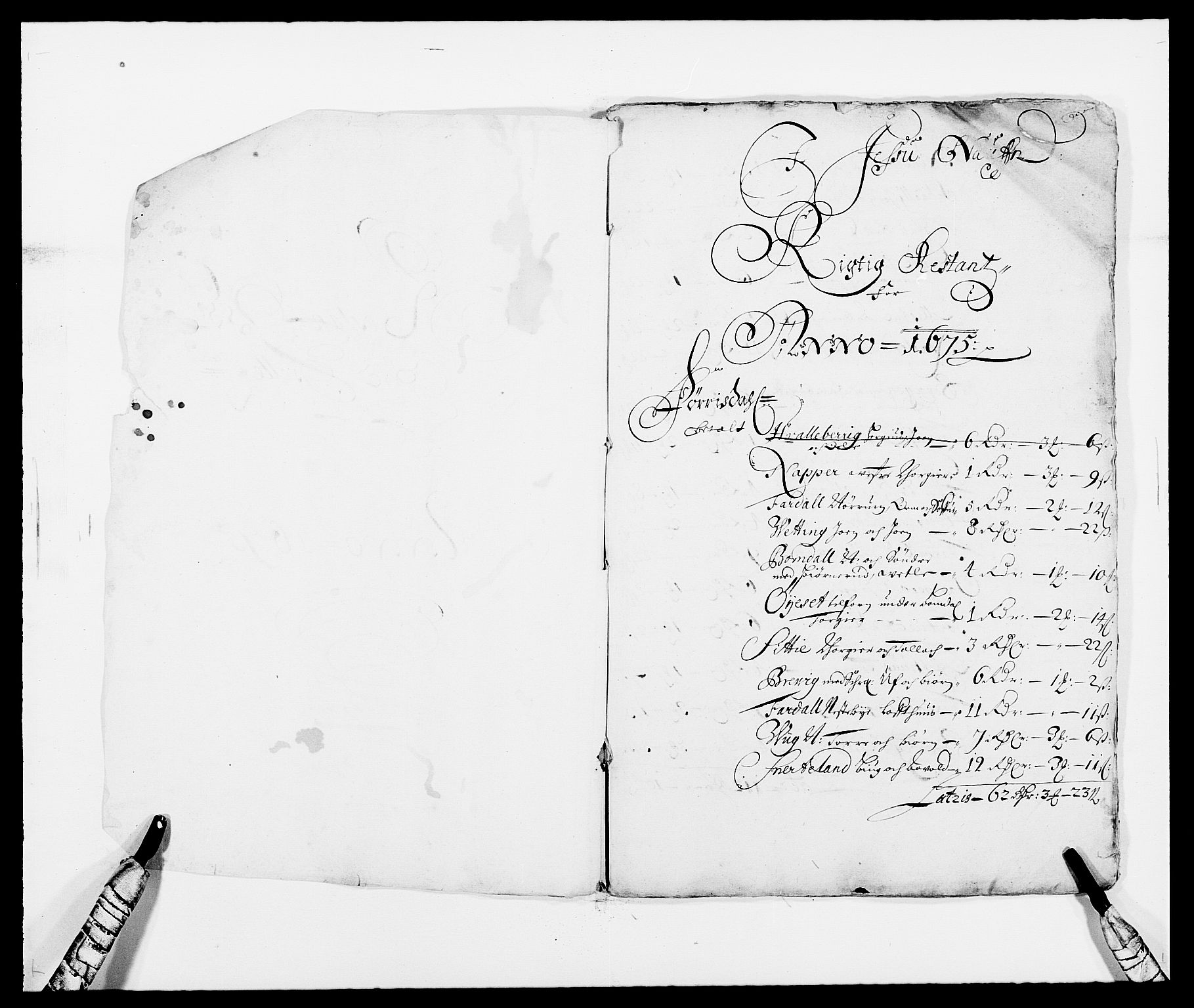 Rentekammeret inntil 1814, Reviderte regnskaper, Fogderegnskap, RA/EA-4092/R35/L2064: Fogderegnskap Øvre og Nedre Telemark, 1675, p. 230