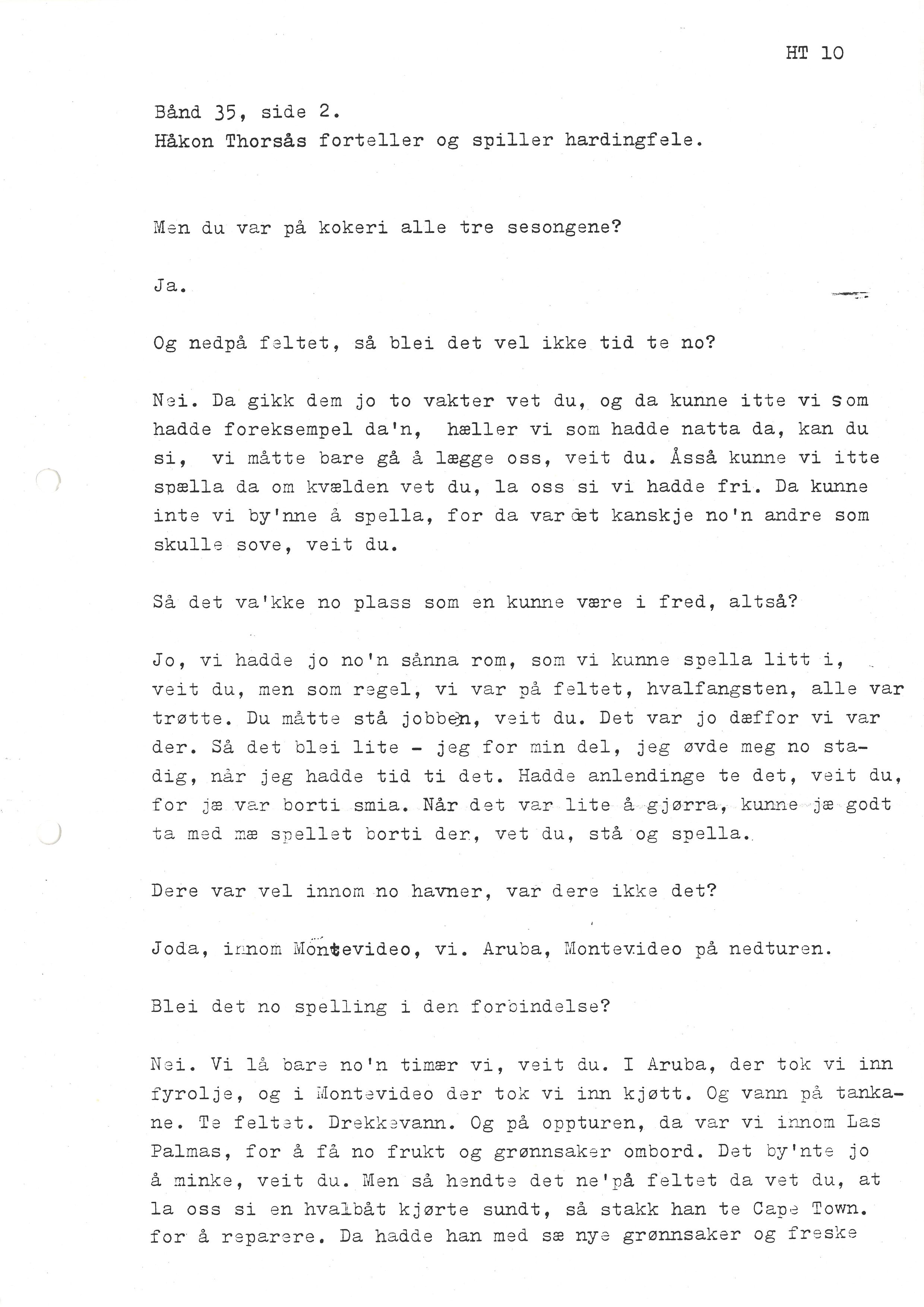 Sa 16 - Folkemusikk fra Vestfold, Gjerdesamlingen, VEMU/A-1868/I/L0001: Informantregister med intervjunedtegnelser, 1979-1986