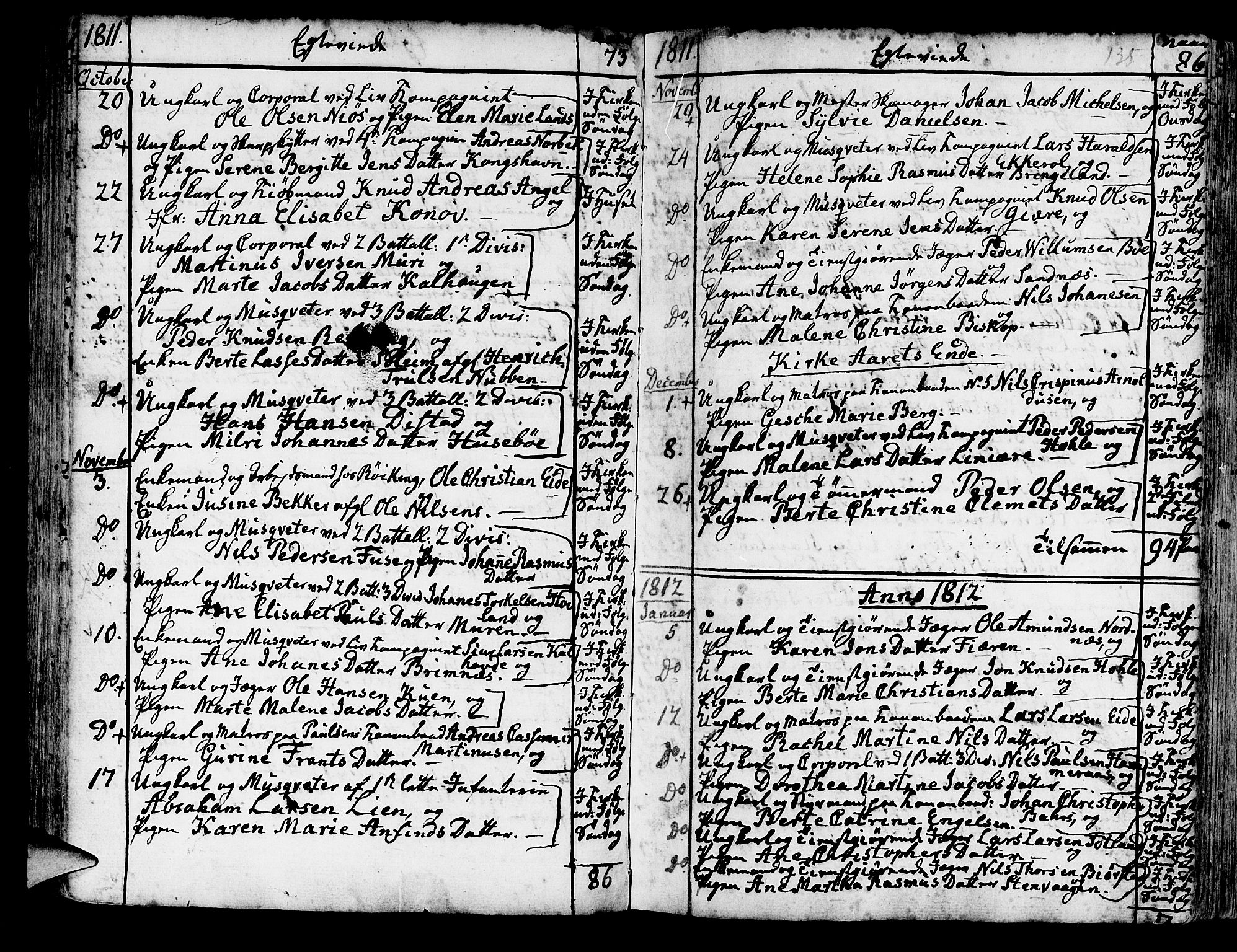 Korskirken sokneprestembete, SAB/A-76101/H/Haa/L0009: Parish register (official) no. A 9, 1743-1861, p. 135
