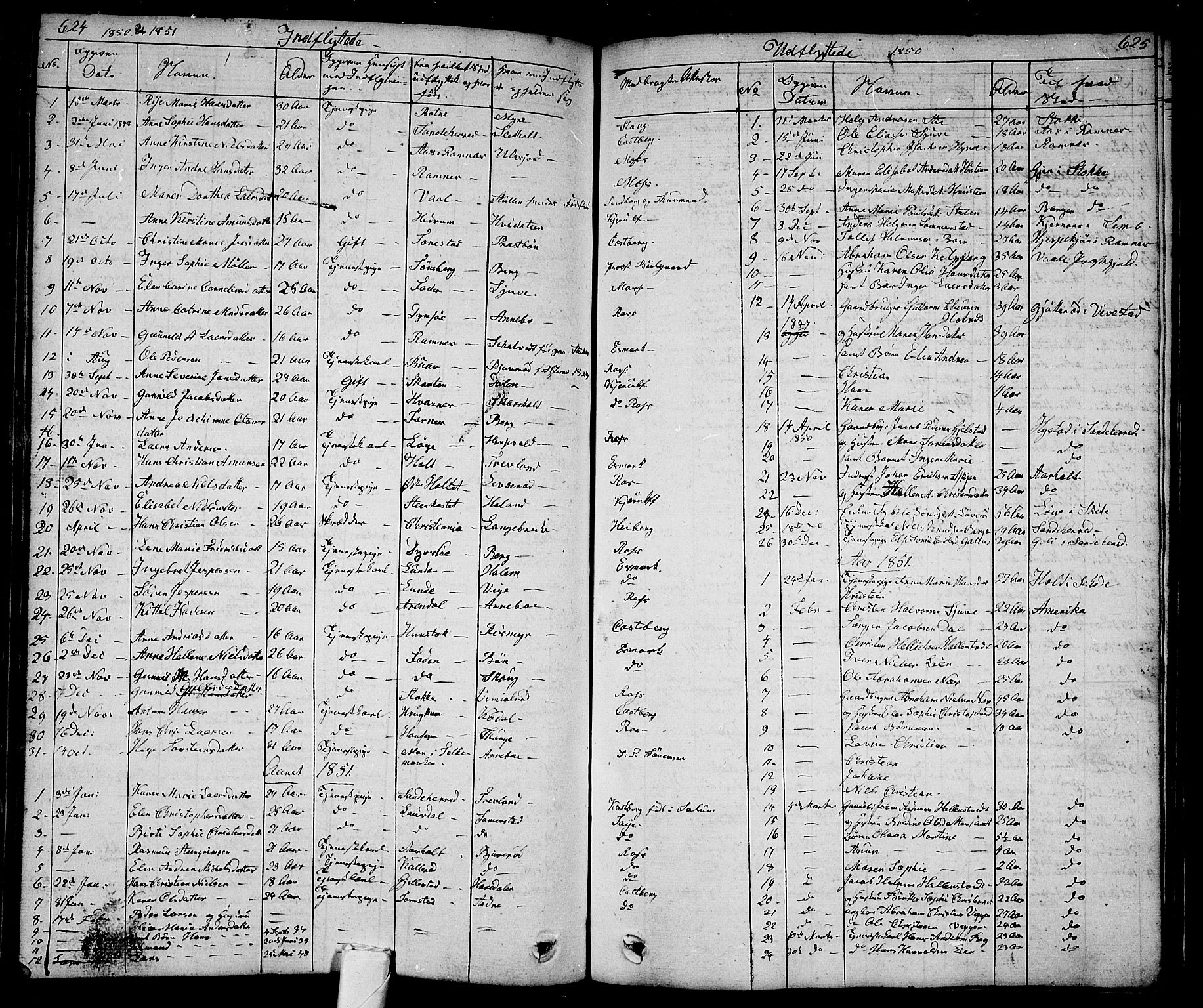 Andebu kirkebøker, AV/SAKO-A-336/G/Ga/L0003: Parish register (copy) no. I 3, 1832-1867, p. 624-625