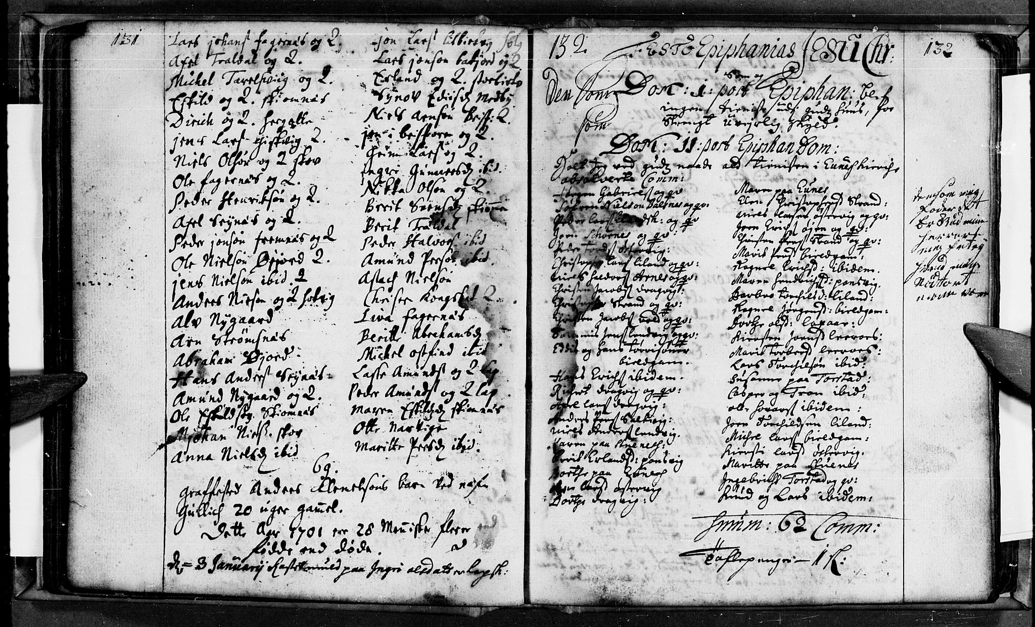 Ministerialprotokoller, klokkerbøker og fødselsregistre - Nordland, AV/SAT-A-1459/863/L0889: Parish register (official) no. 863A01, 1699-1711, p. 131-132