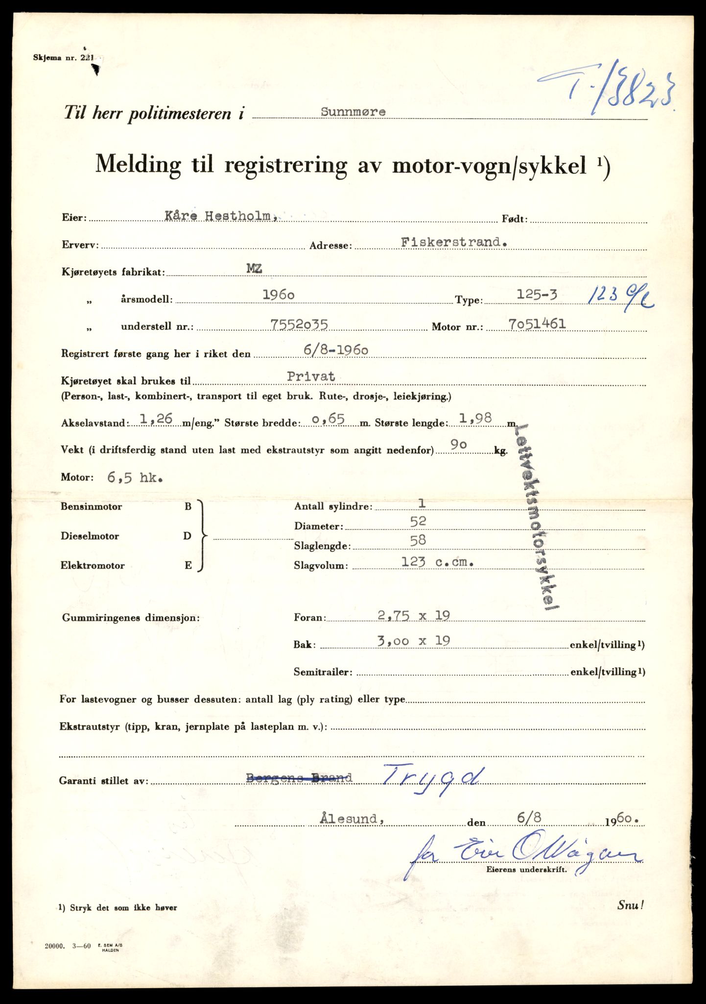 Møre og Romsdal vegkontor - Ålesund trafikkstasjon, AV/SAT-A-4099/F/Fe/L0041: Registreringskort for kjøretøy T 13710 - T 13905, 1927-1998, p. 2023