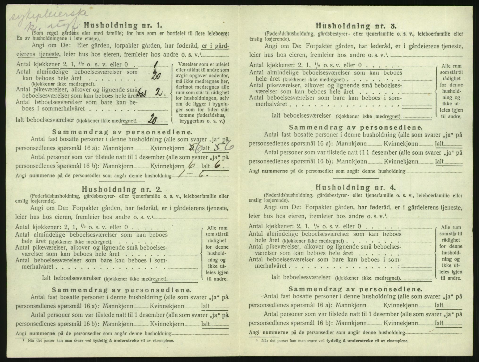 SAH, 1920 census for Østre Gausdal, 1920, p. 1003