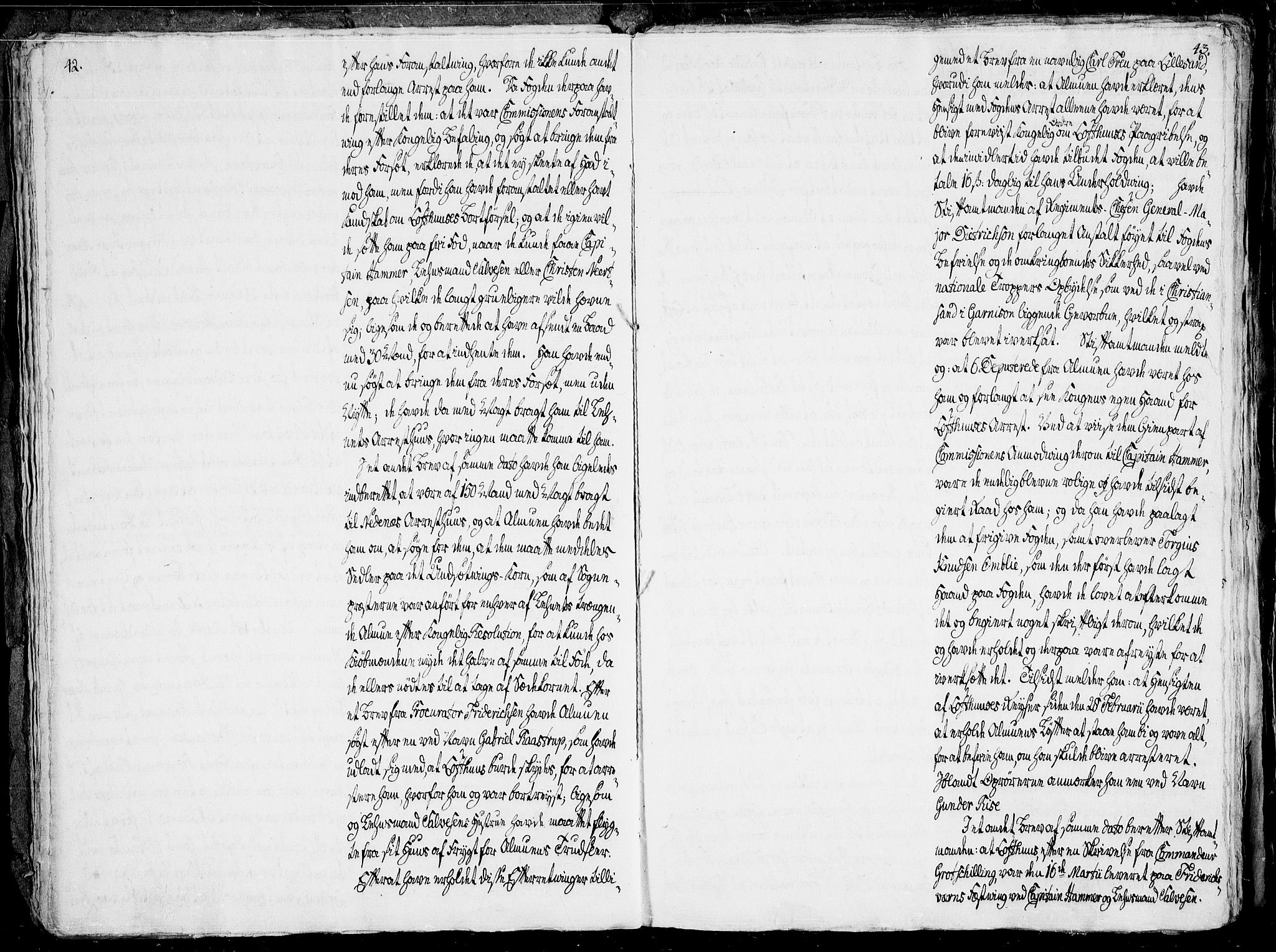 Danske Kanselli, Skapsaker, AV/RA-EA-4061/F/L0101: Skap 16, pakke 7 VII, 1787, p. 42-43