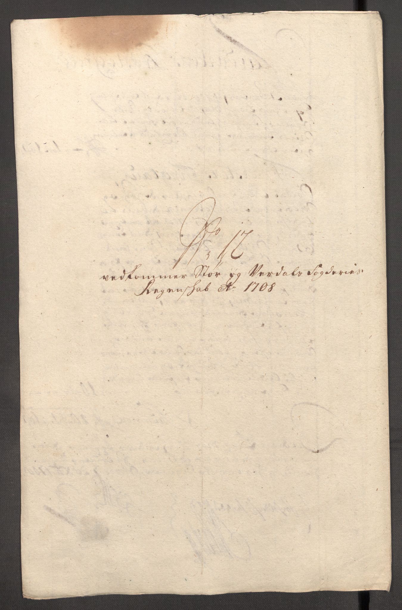 Rentekammeret inntil 1814, Reviderte regnskaper, Fogderegnskap, RA/EA-4092/R62/L4198: Fogderegnskap Stjørdal og Verdal, 1708, p. 164