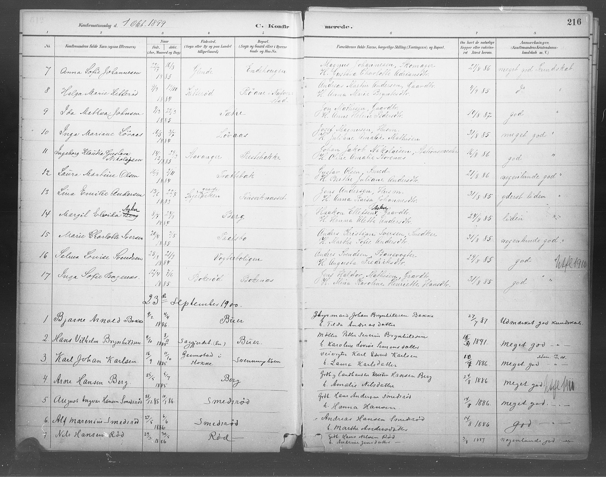 Idd prestekontor Kirkebøker, SAO/A-10911/F/Fb/L0002: Parish register (official) no. II 2, 1882-1923, p. 216