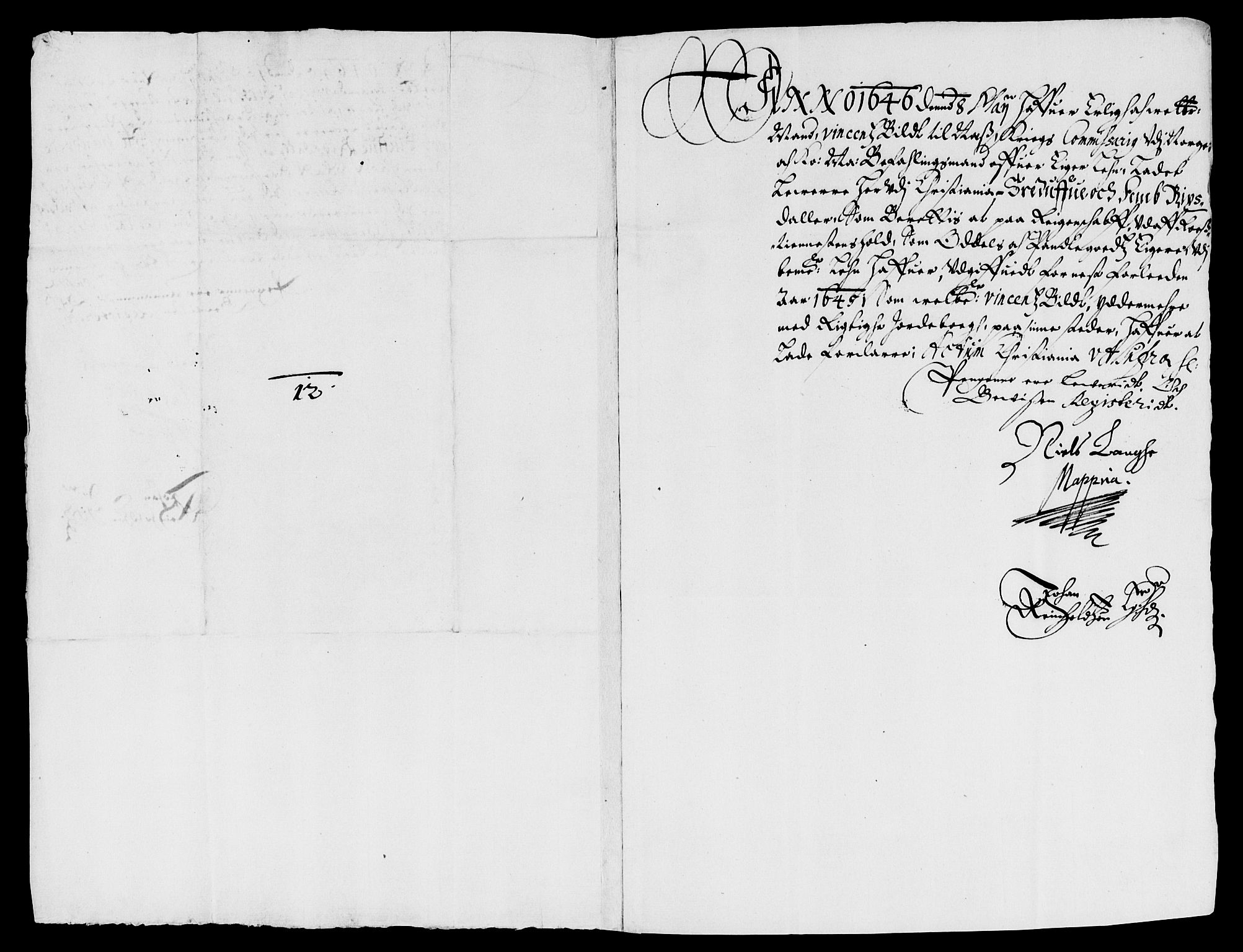 Rentekammeret inntil 1814, Reviderte regnskaper, Lensregnskaper, AV/RA-EA-5023/R/Rb/Rbm/L0008: Eiker len, 1643-1648