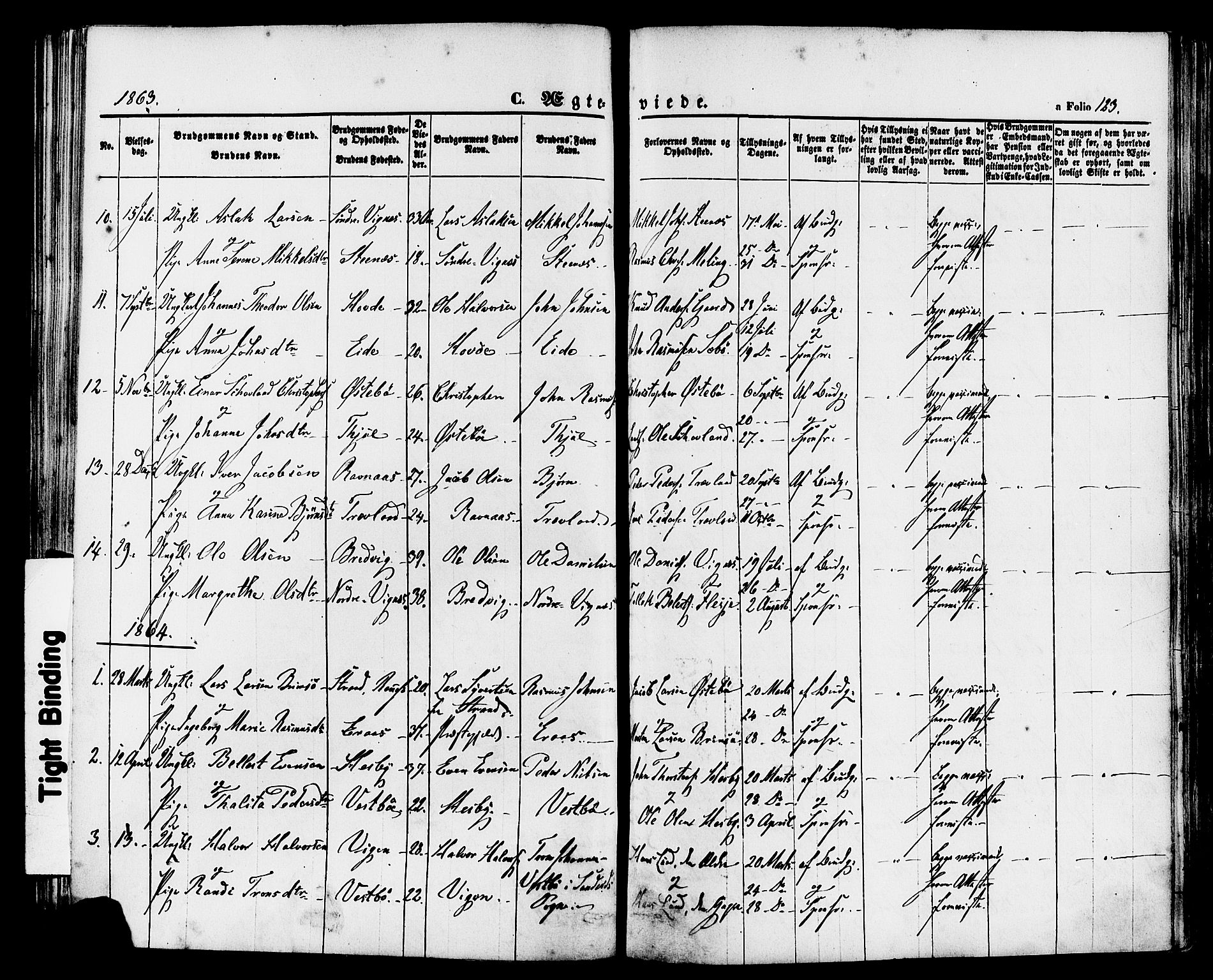 Finnøy sokneprestkontor, SAST/A-101825/H/Ha/Haa/L0008: Parish register (official) no. A 8, 1863-1878, p. 123