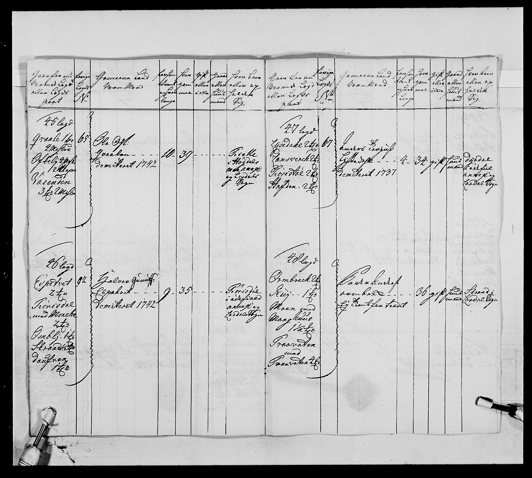 Kommanderende general (KG I) med Det norske krigsdirektorium, AV/RA-EA-5419/E/Ea/L0522: 1. Vesterlenske regiment, 1718-1748, p. 334