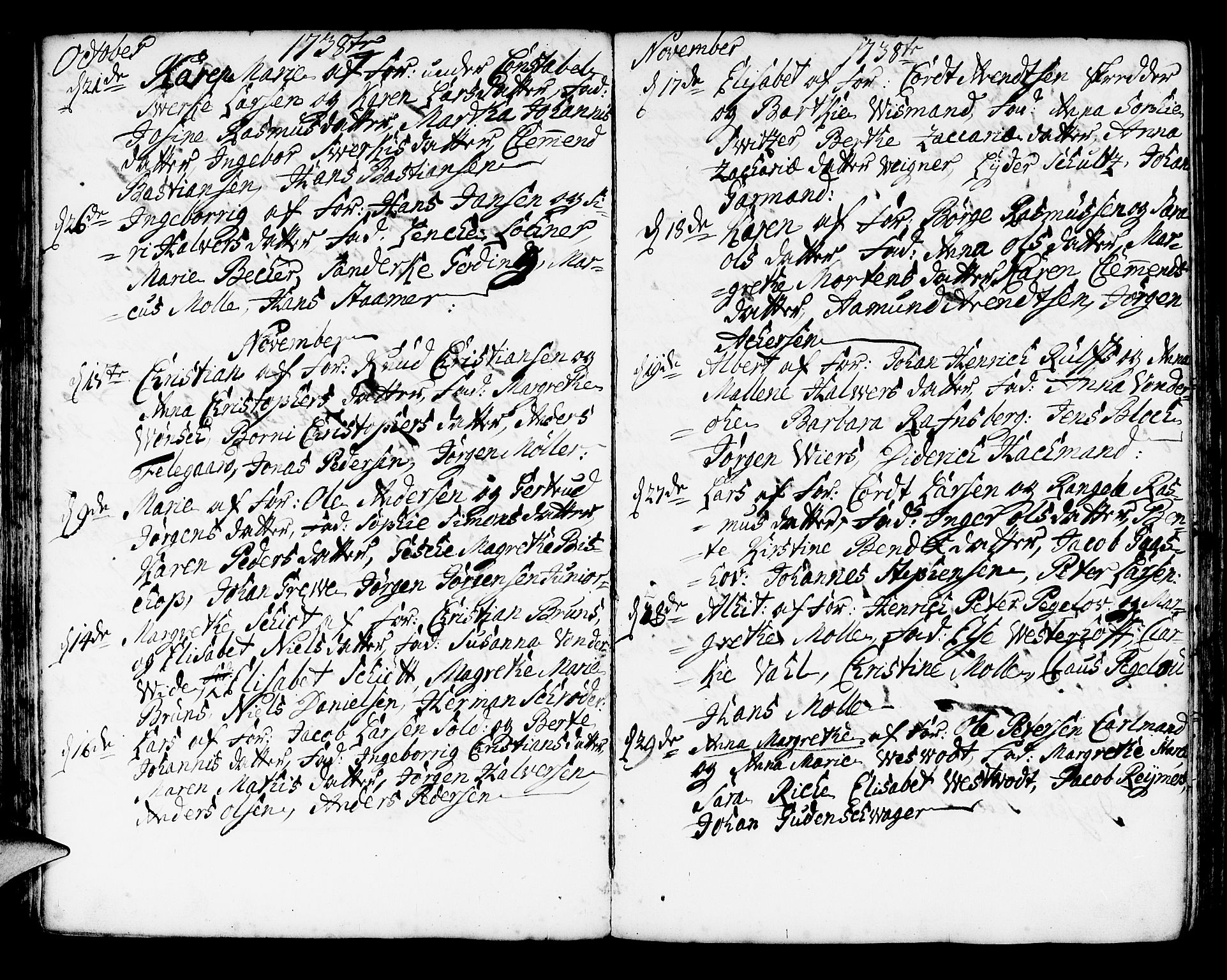 Korskirken sokneprestembete, SAB/A-76101/H/Haa/L0004: Parish register (official) no. A 4, 1720-1750, p. 195