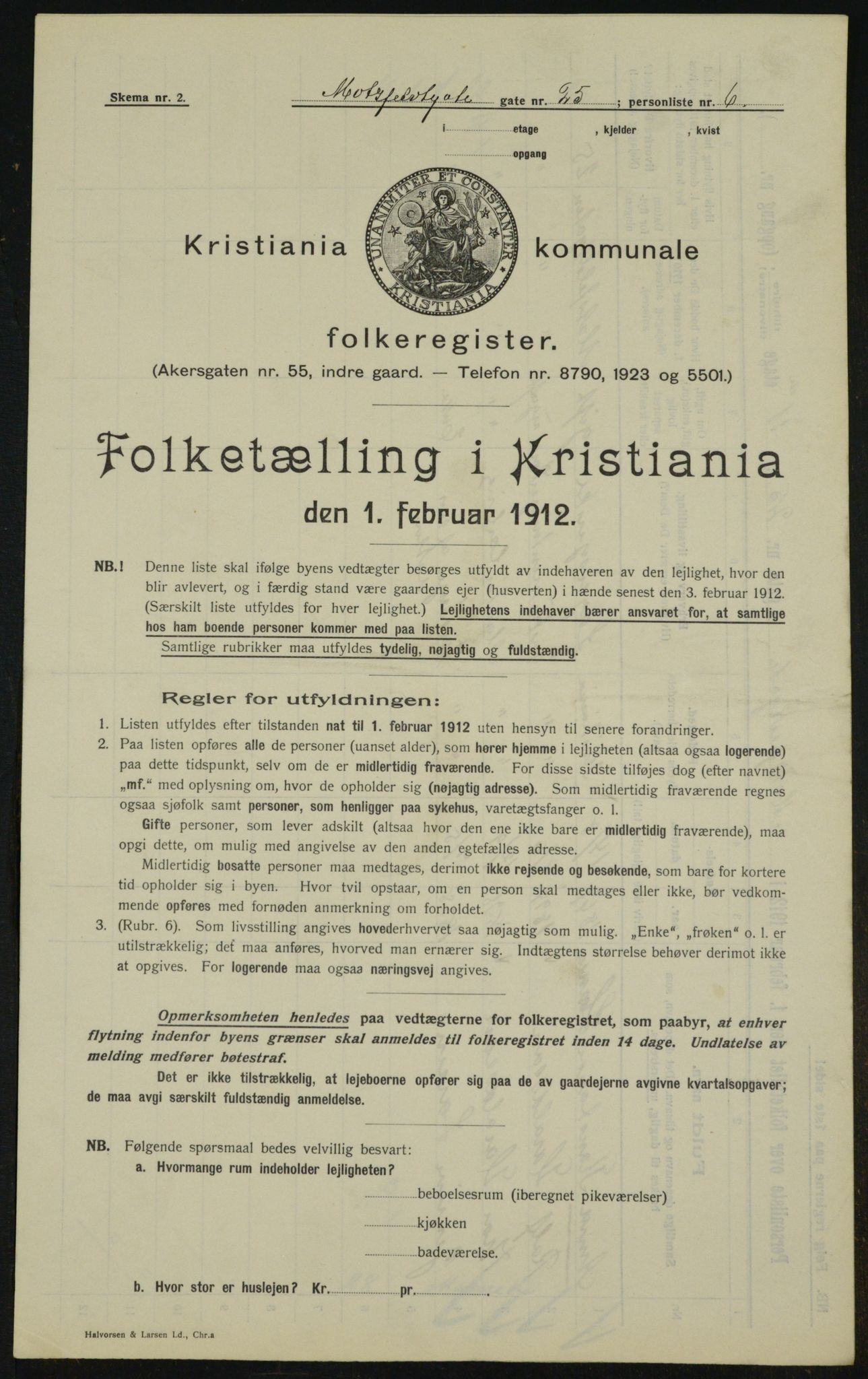 OBA, Municipal Census 1912 for Kristiania, 1912, p. 66881