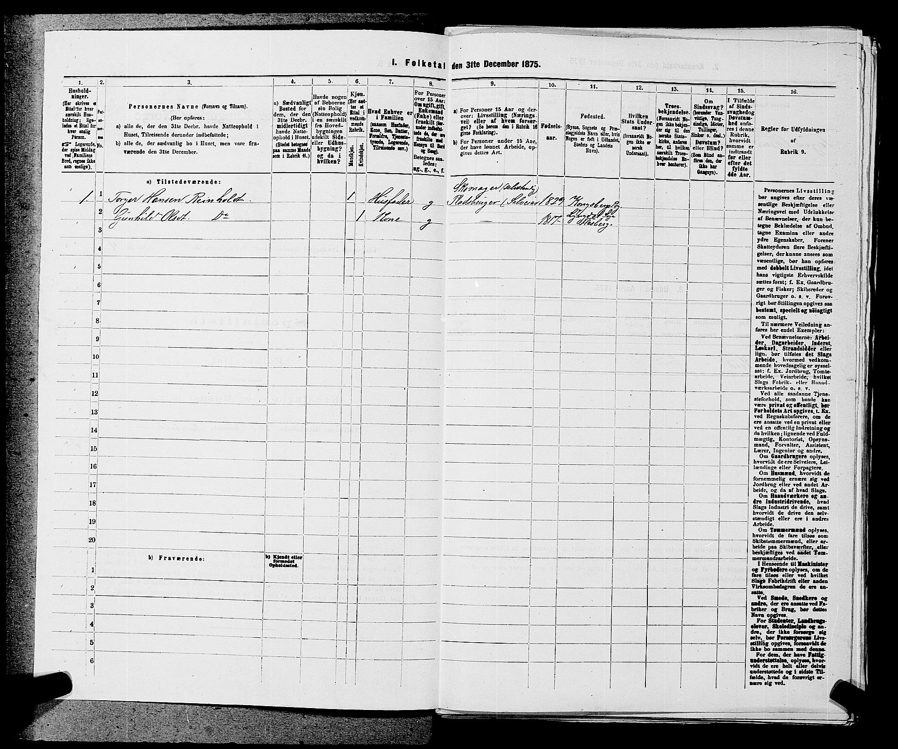 SAKO, 1875 census for 0692L Kongsberg/Kongsberg, 1875, p. 64