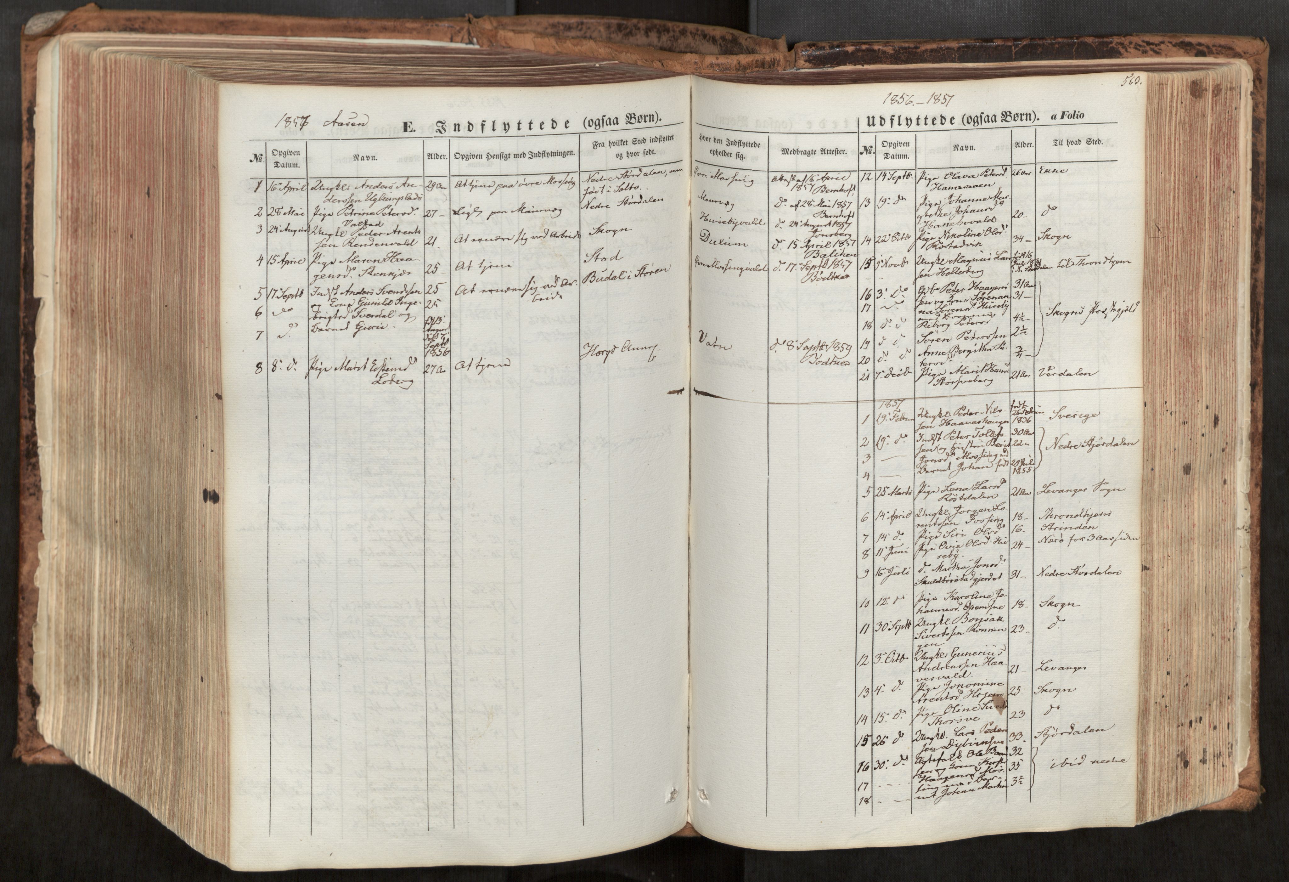Ministerialprotokoller, klokkerbøker og fødselsregistre - Nord-Trøndelag, SAT/A-1458/713/L0116: Parish register (official) no. 713A07, 1850-1877, p. 563