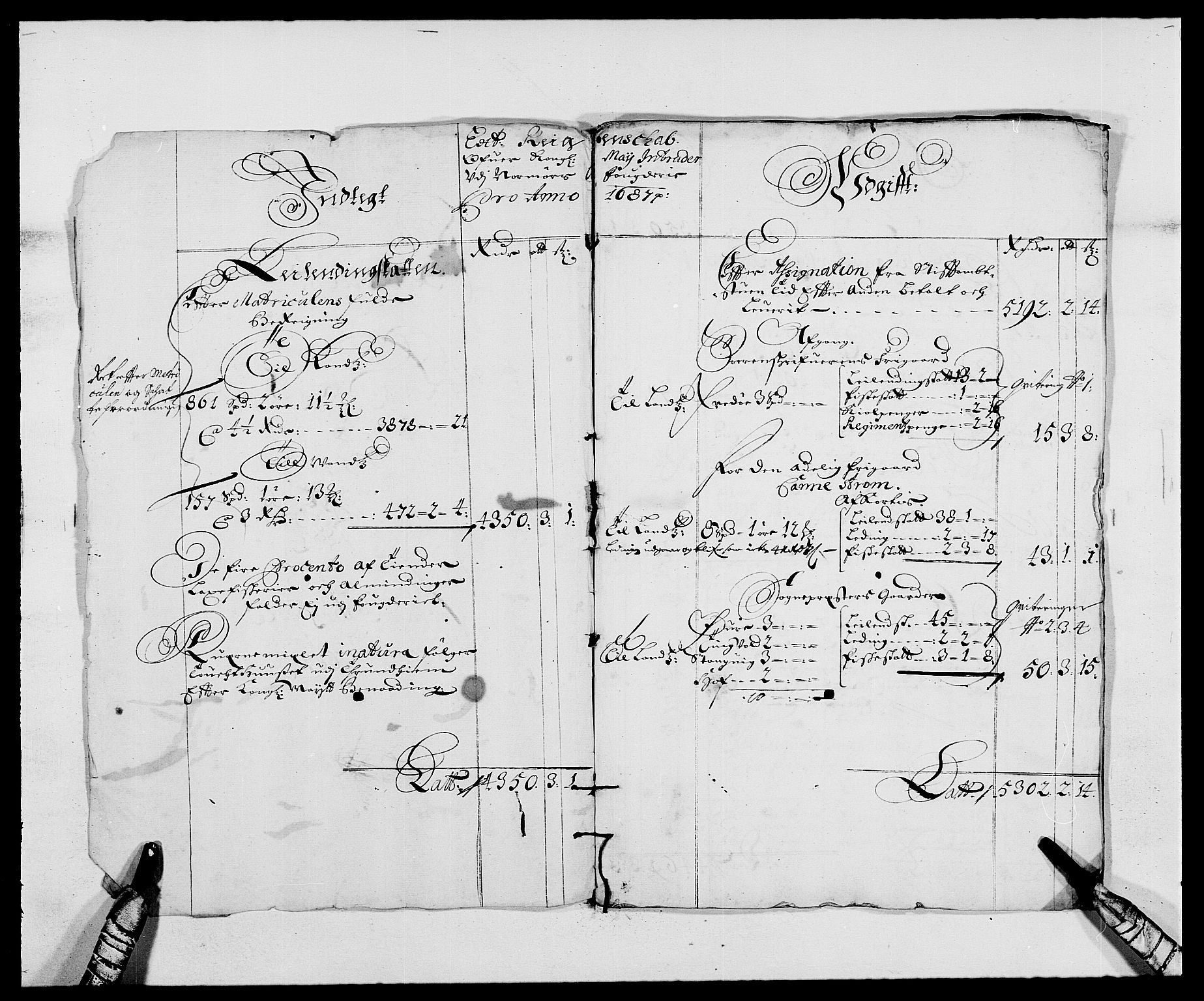 Rentekammeret inntil 1814, Reviderte regnskaper, Fogderegnskap, RA/EA-4092/R56/L3733: Fogderegnskap Nordmøre, 1687-1689, p. 3