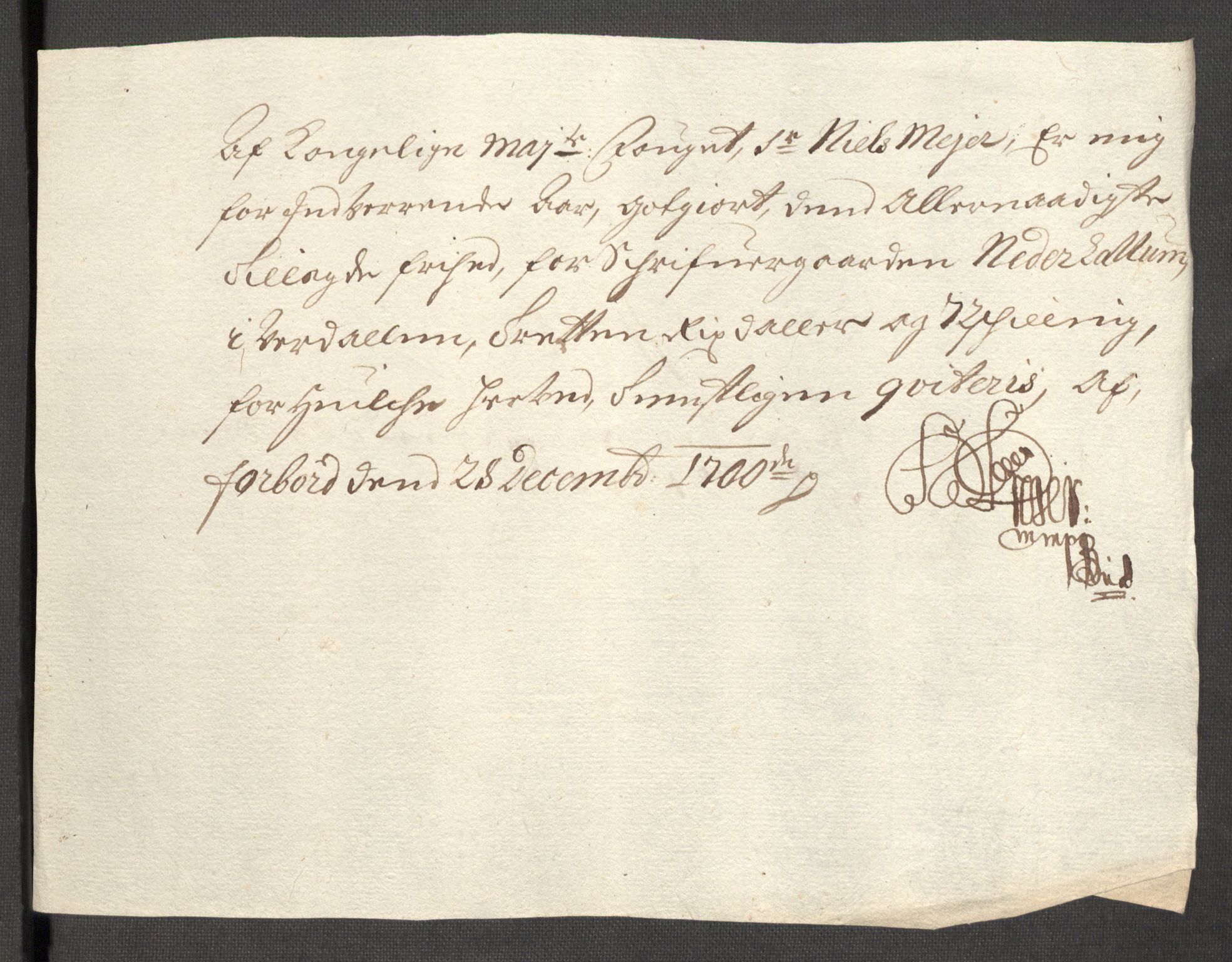 Rentekammeret inntil 1814, Reviderte regnskaper, Fogderegnskap, AV/RA-EA-4092/R62/L4192: Fogderegnskap Stjørdal og Verdal, 1700, p. 224