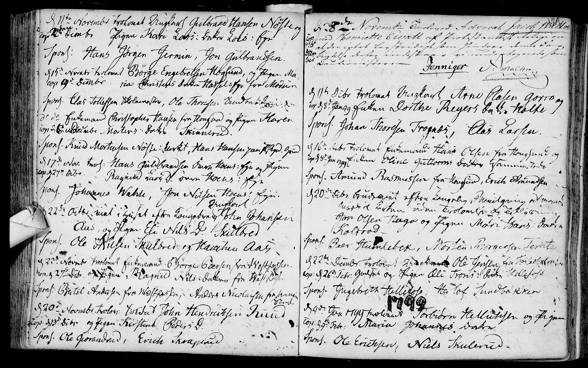 Eiker kirkebøker, AV/SAKO-A-4/F/Fa/L0007: Parish register (official) no. I 7 /1, 1733-1808, p. 129