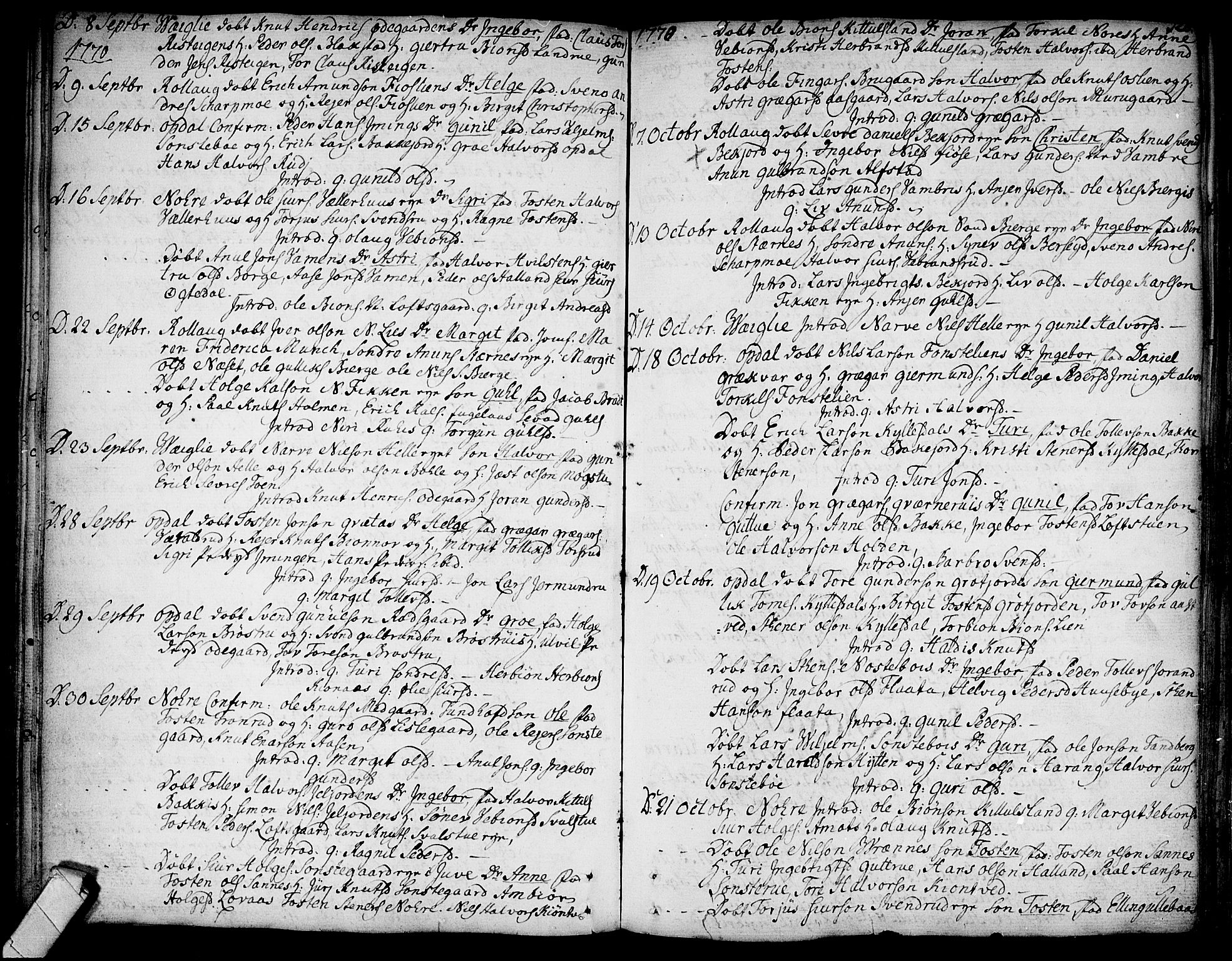 Rollag kirkebøker, SAKO/A-240/F/Fa/L0003: Parish register (official) no. I 3, 1743-1778, p. 128