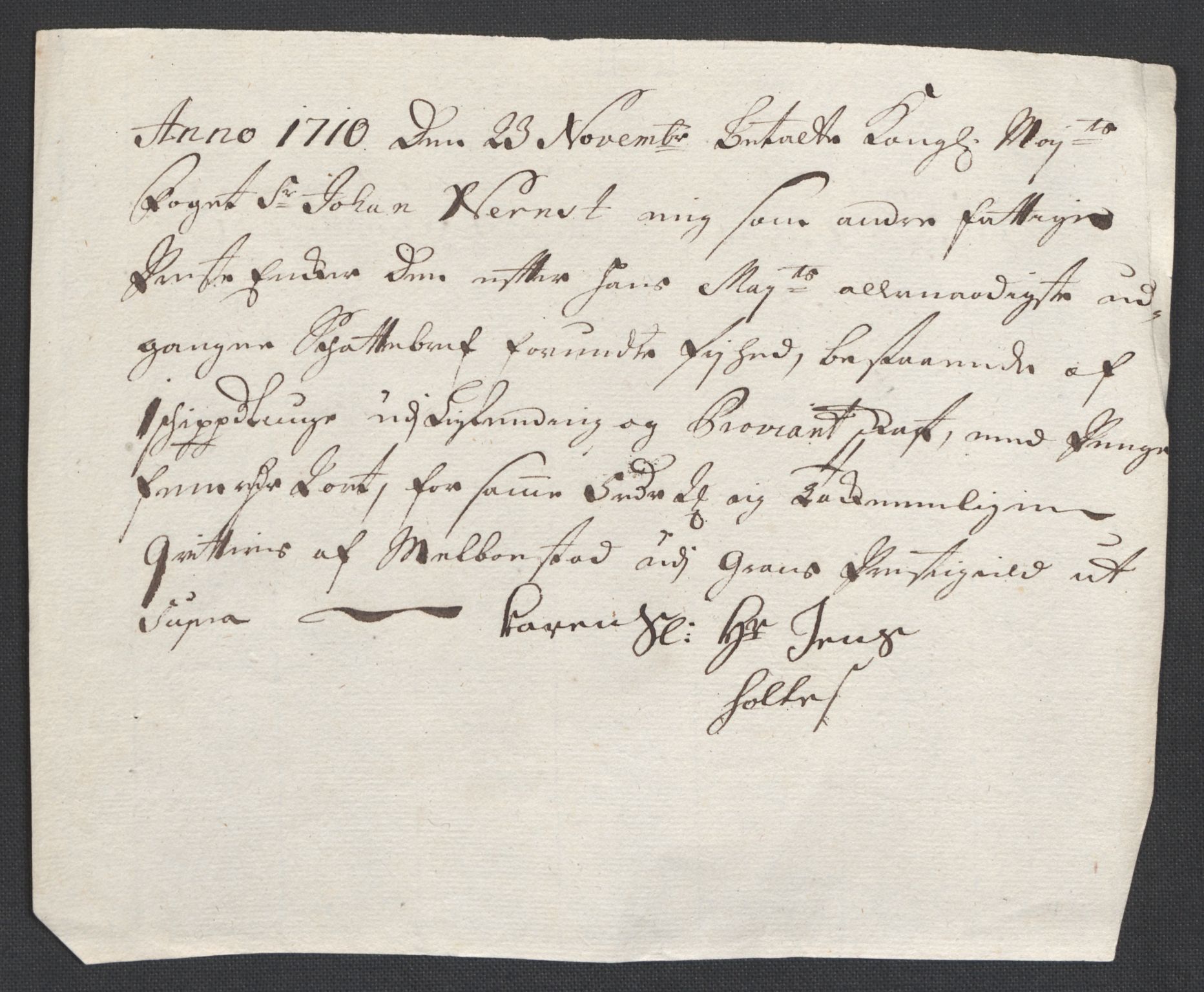 Rentekammeret inntil 1814, Reviderte regnskaper, Fogderegnskap, RA/EA-4092/R18/L1307: Fogderegnskap Hadeland, Toten og Valdres, 1710, p. 57