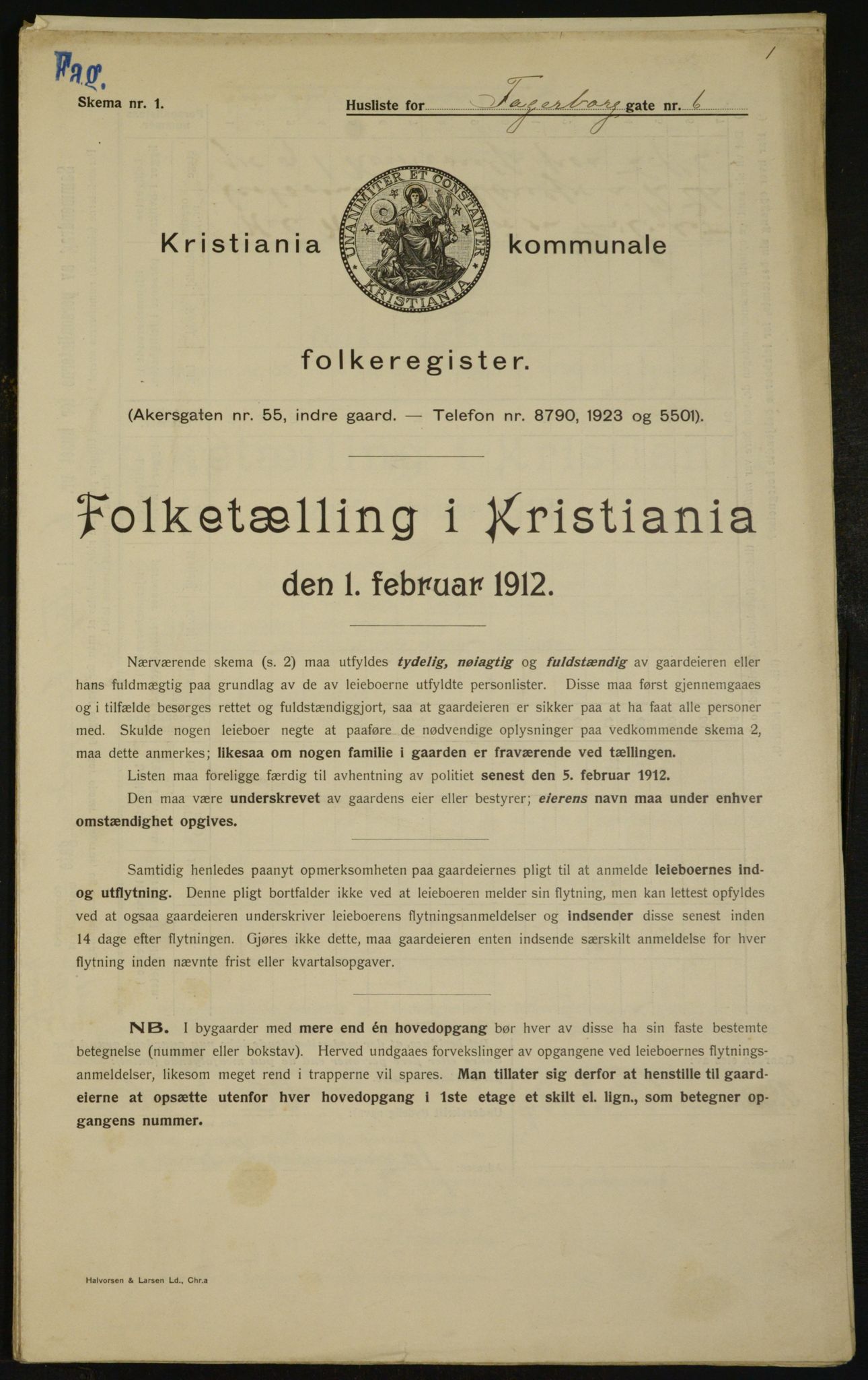 OBA, Municipal Census 1912 for Kristiania, 1912, p. 22881
