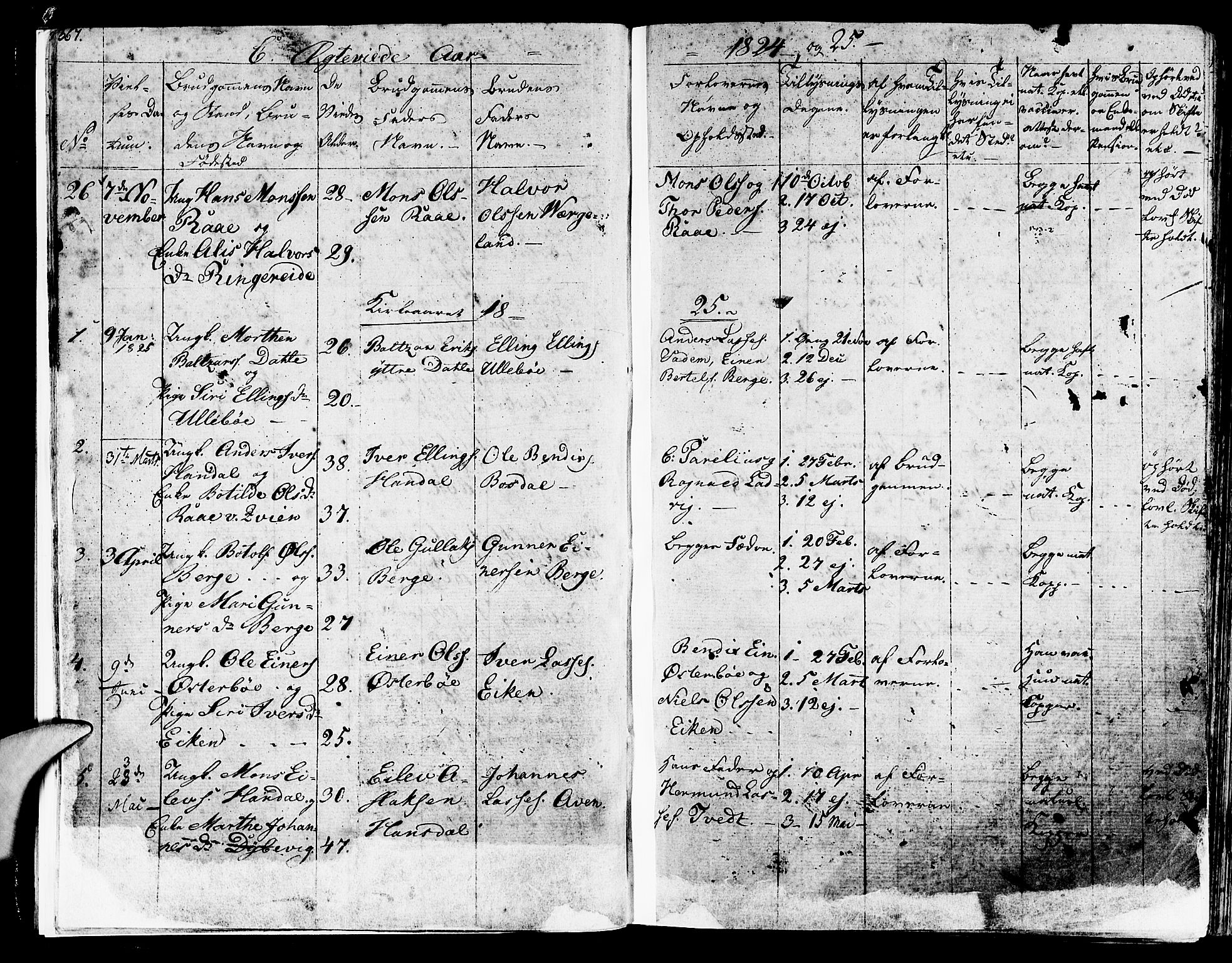 Lavik sokneprestembete, SAB/A-80901: Parish register (official) no. A 2II, 1821-1842, p. 367