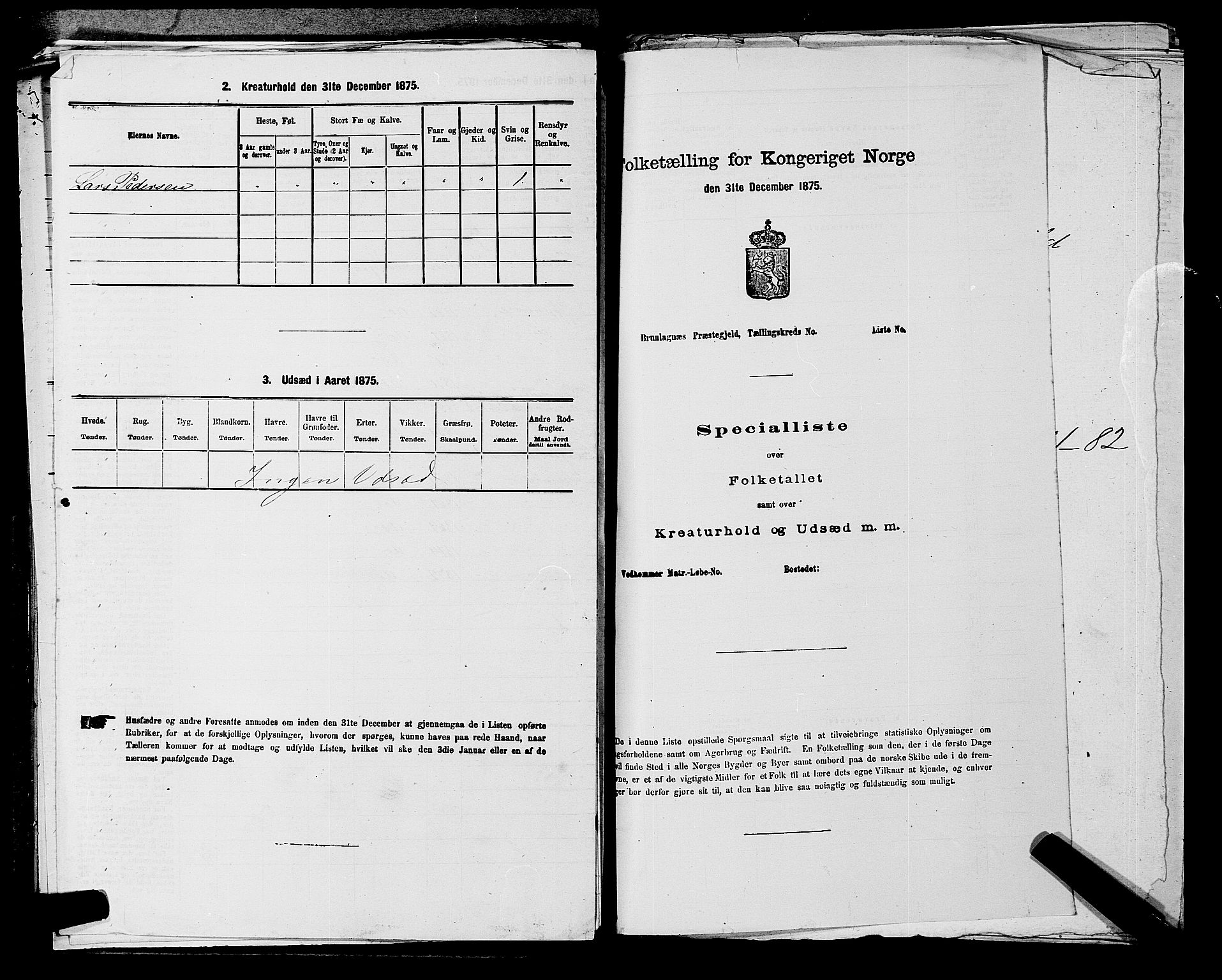 SAKO, 1875 census for 0819P Holla, 1875, p. 430