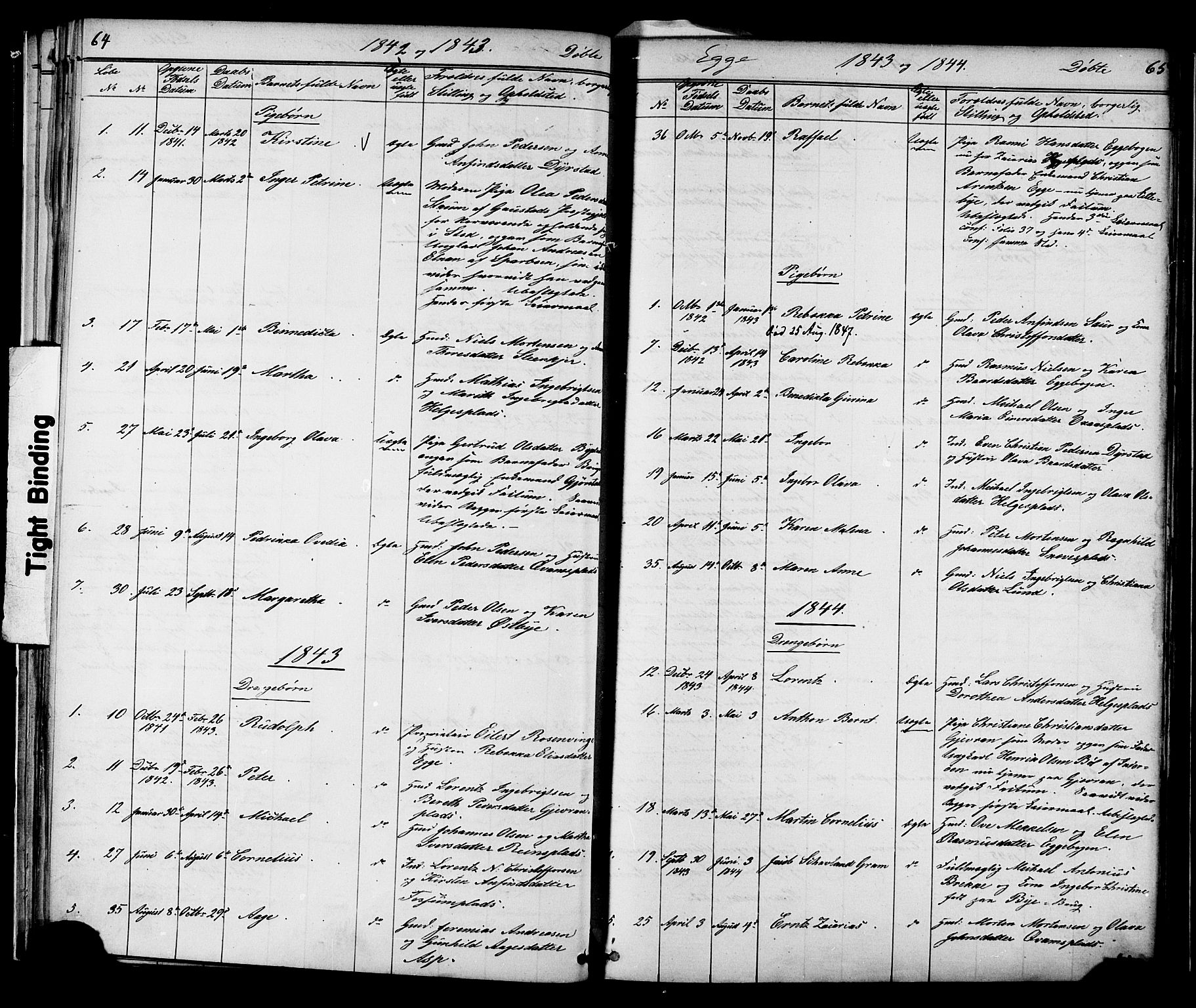 Ministerialprotokoller, klokkerbøker og fødselsregistre - Nord-Trøndelag, SAT/A-1458/739/L0367: Parish register (official) no. 739A01 /3, 1838-1868, p. 64-65
