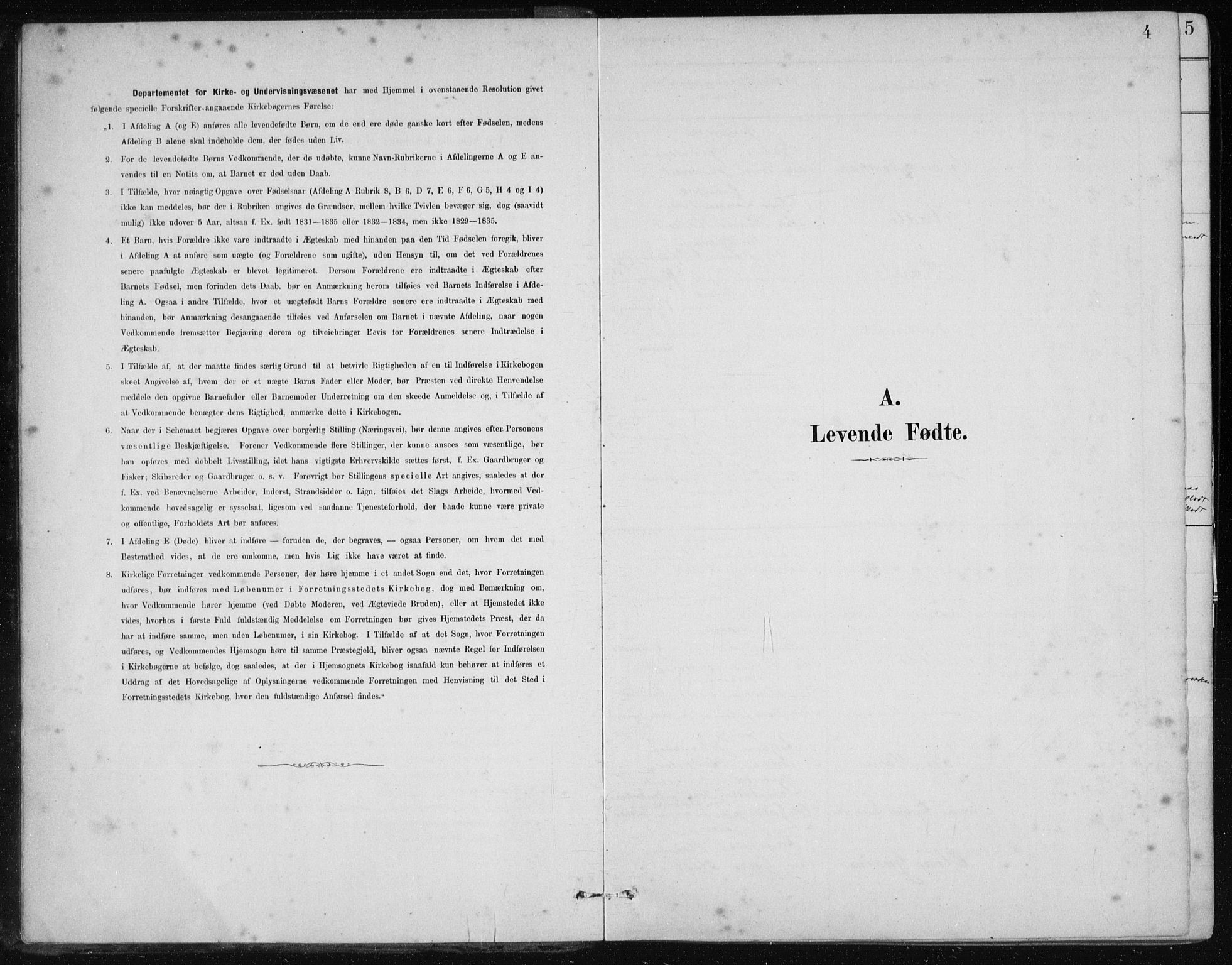 Etne sokneprestembete, SAB/A-75001/H/Haa: Parish register (official) no. C  1, 1879-1919, p. 4