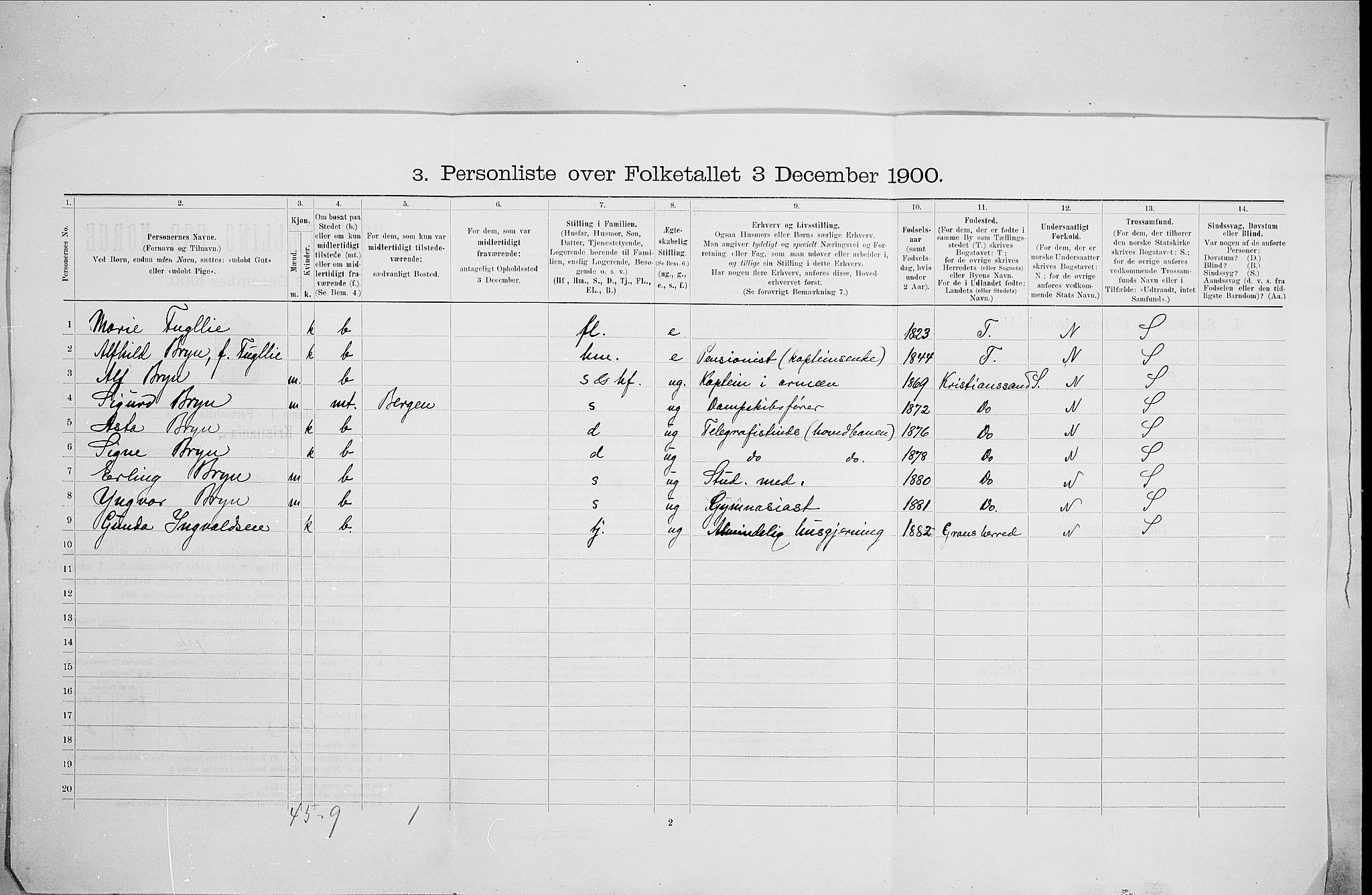 SAO, 1900 census for Kristiania, 1900, p. 61768