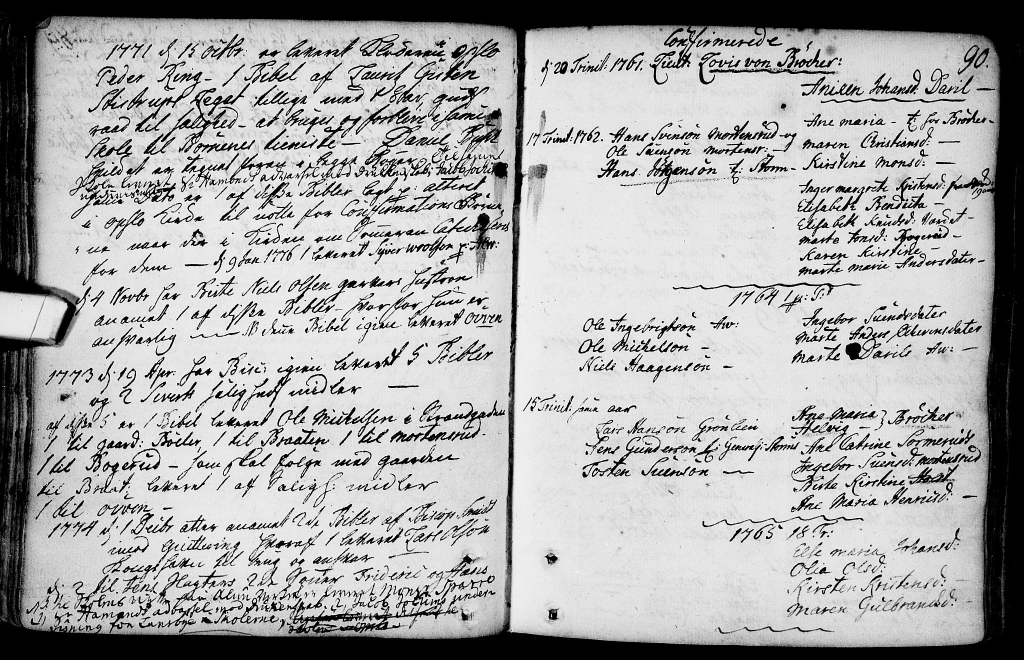 Gamlebyen prestekontor Kirkebøker, SAO/A-10884/F/Fa/L0001: Parish register (official) no. 1, 1734-1818, p. 90