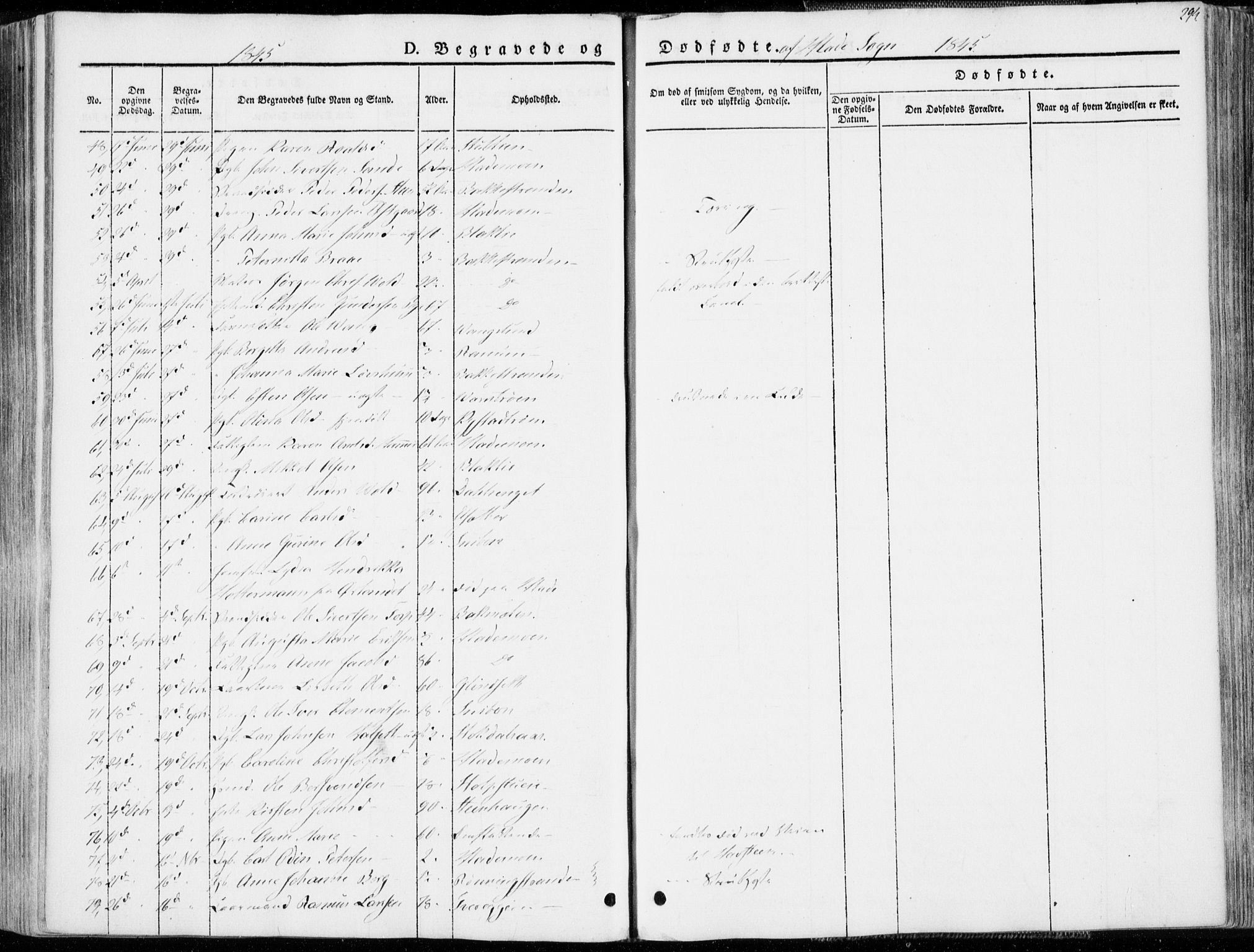 Ministerialprotokoller, klokkerbøker og fødselsregistre - Sør-Trøndelag, SAT/A-1456/606/L0290: Parish register (official) no. 606A05, 1841-1847, p. 294