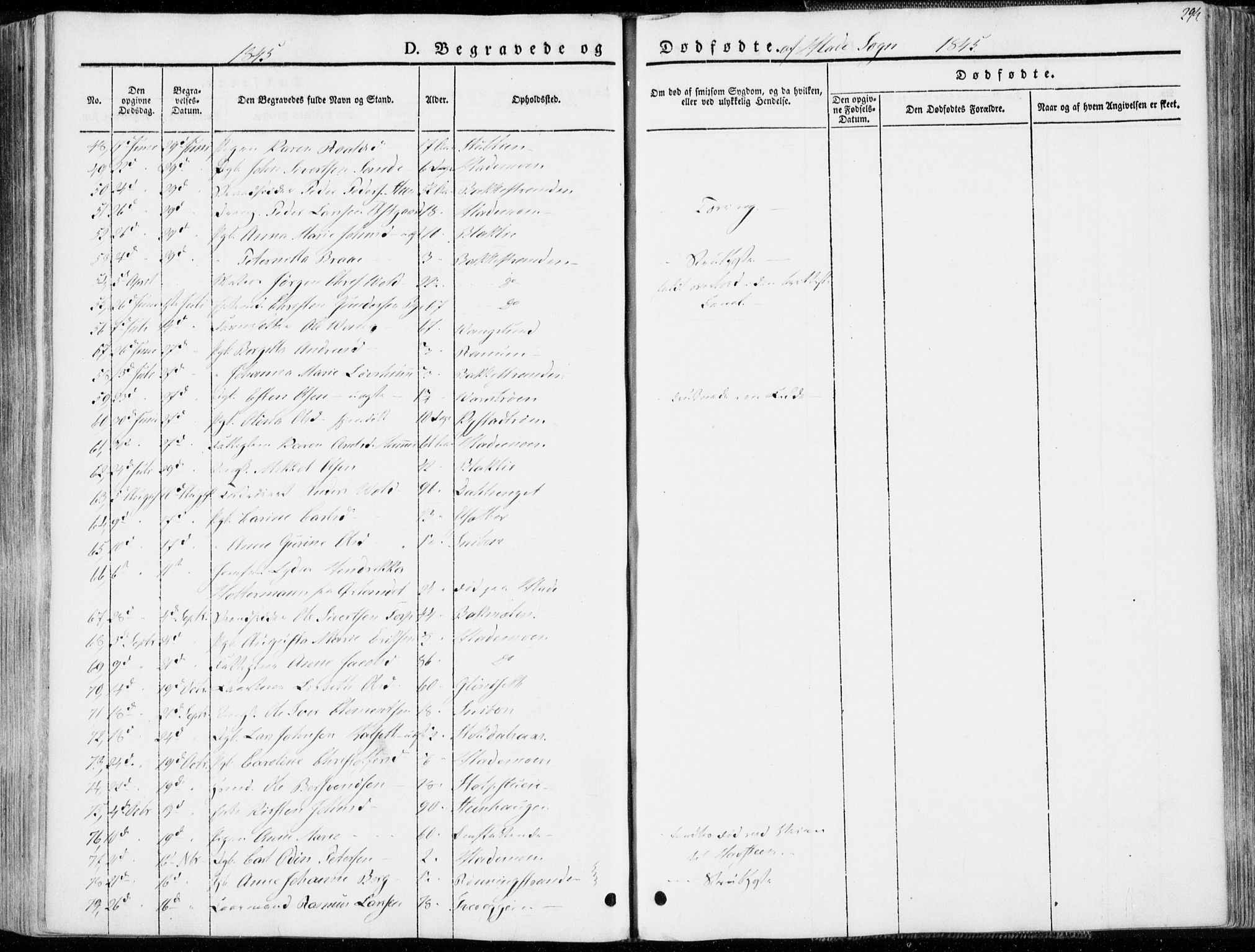 Ministerialprotokoller, klokkerbøker og fødselsregistre - Sør-Trøndelag, AV/SAT-A-1456/606/L0290: Parish register (official) no. 606A05, 1841-1847, p. 294