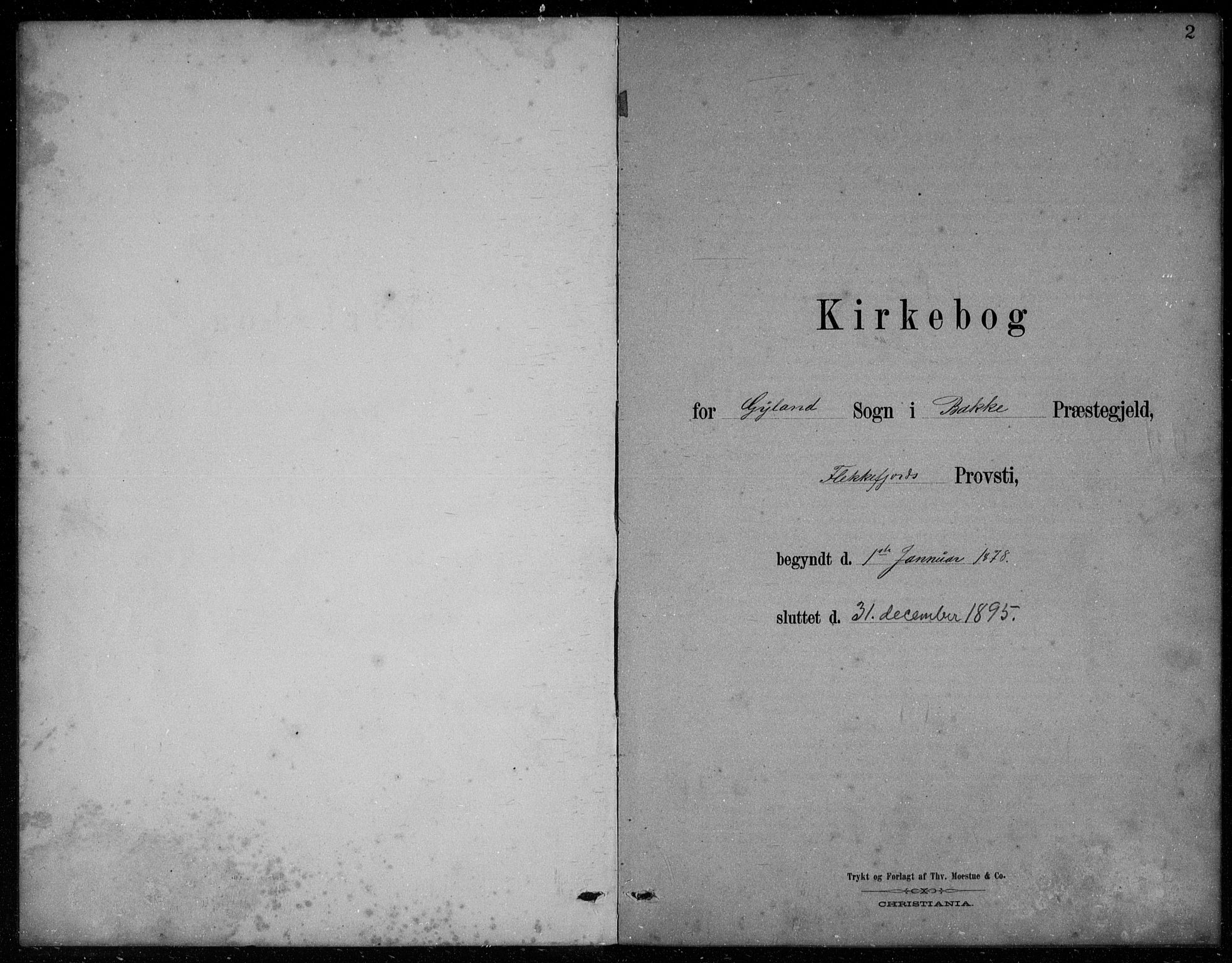 Bakke sokneprestkontor, SAK/1111-0002/F/Fb/Fbb/L0003: Parish register (copy) no. B 3, 1878-1896, p. 2