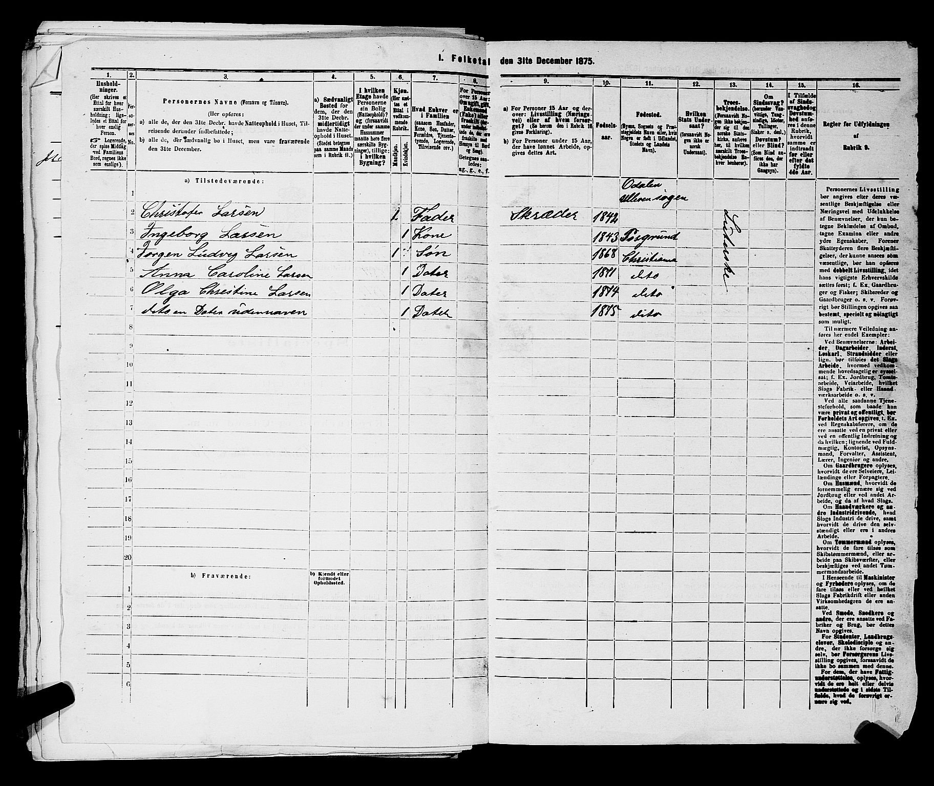 RA, 1875 census for 0301 Kristiania, 1875, p. 4410