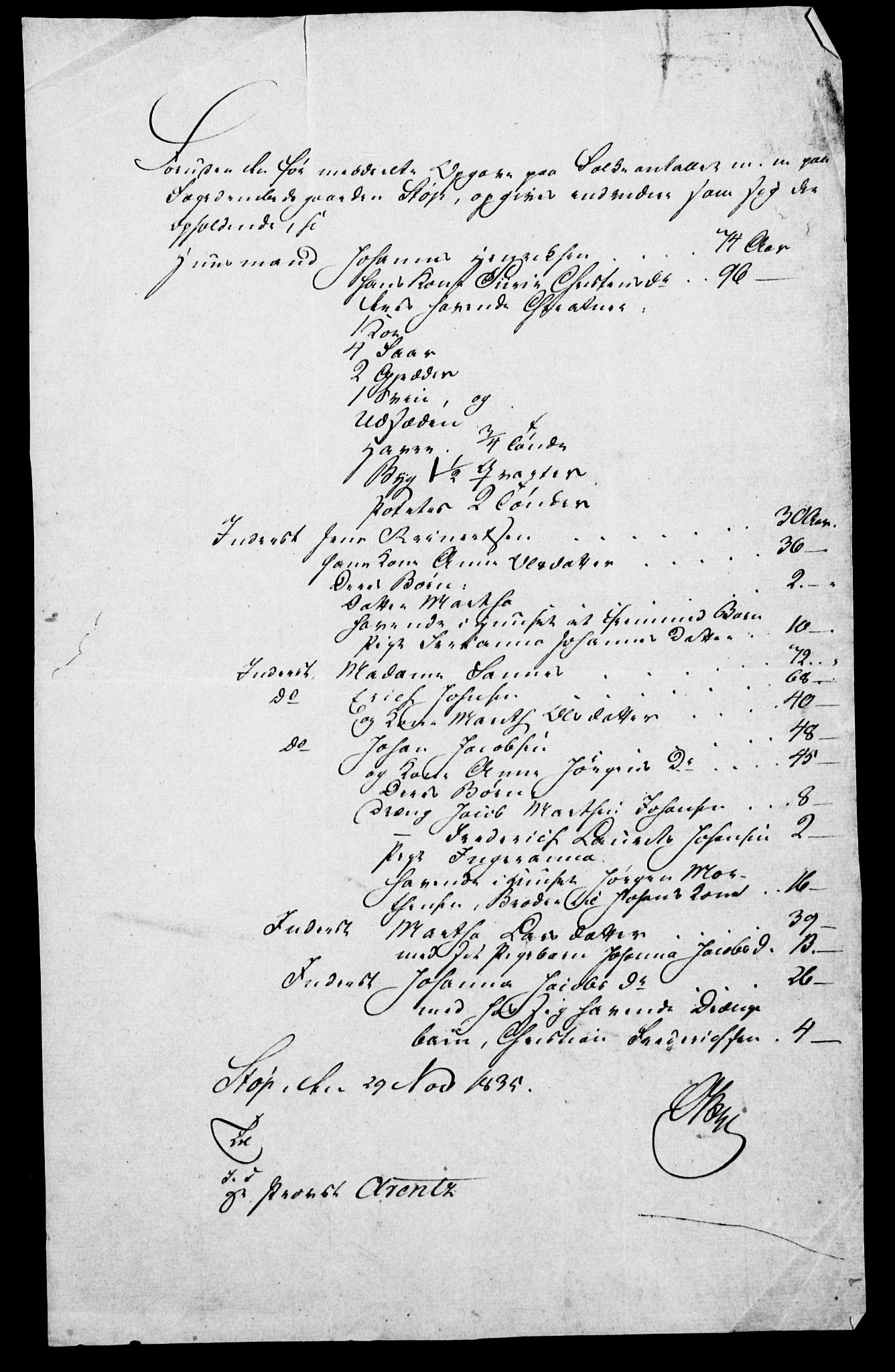 , Census 1835 for Skogn, 1835, p. 5