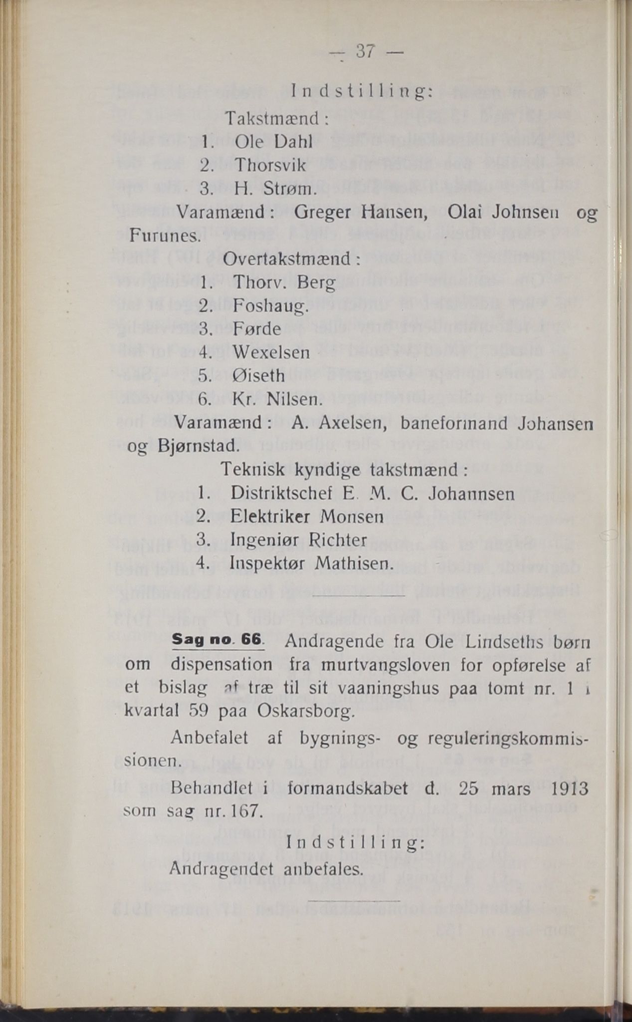 Narvik kommune. Formannskap , AIN/K-18050.150/A/Ab/L0003: Møtebok, 1913