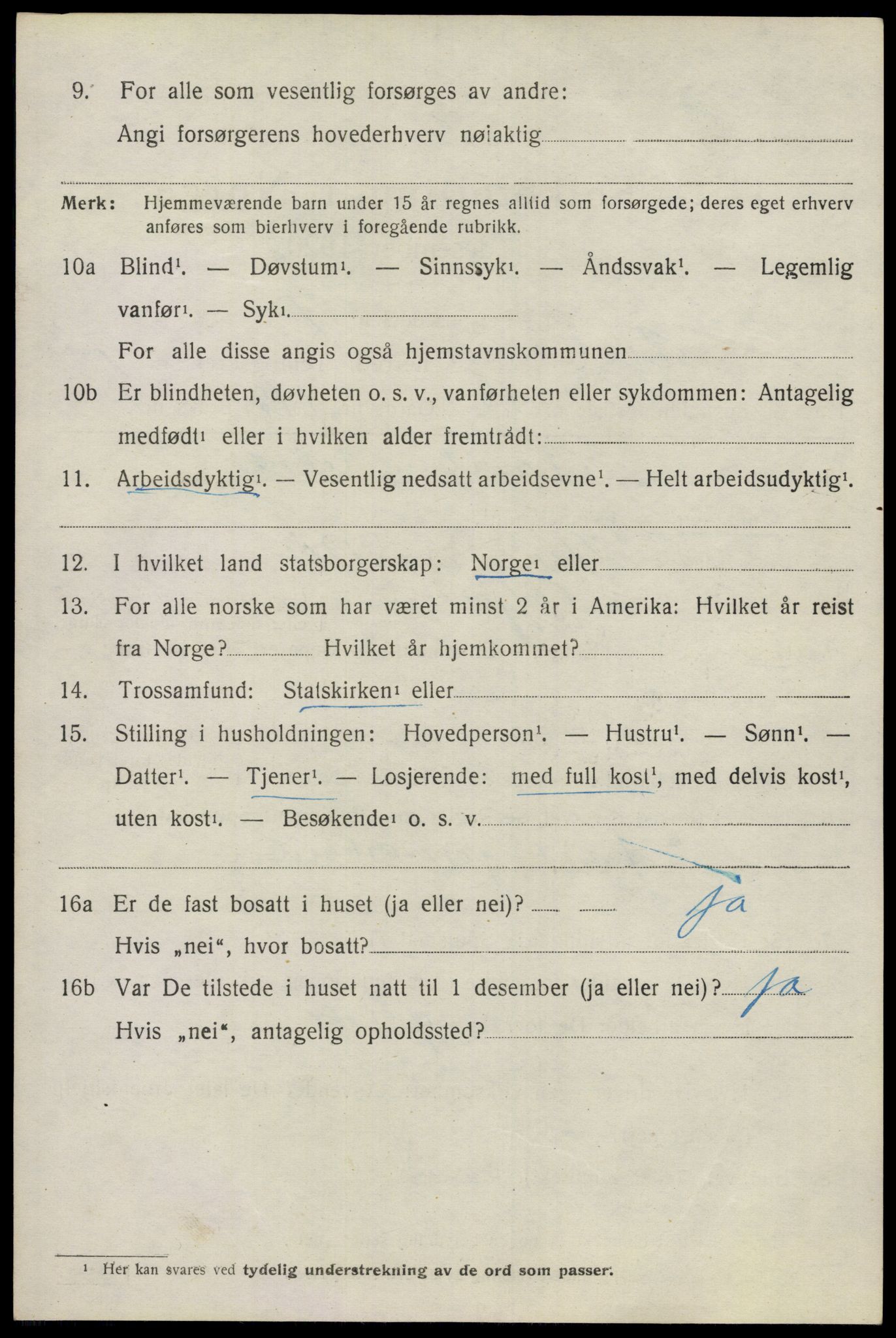 SAO, 1920 census for Ullensaker, 1920, p. 13150