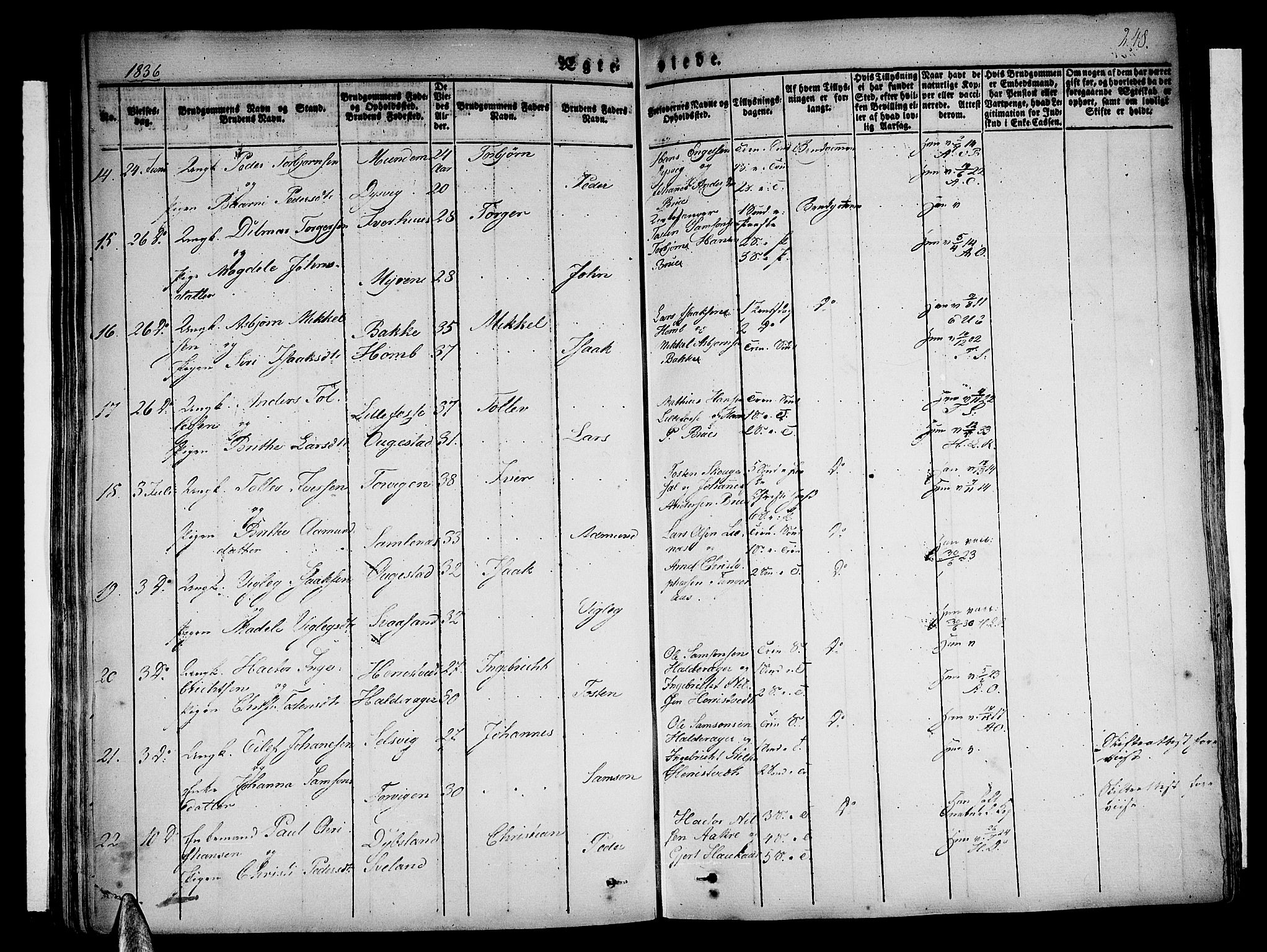 Strandebarm sokneprestembete, AV/SAB-A-78401/H/Haa: Parish register (official) no. A 6, 1826-1843, p. 248